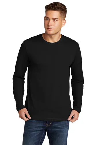 Next Level Men's Cotton Long Sleeve Crew N3601 Black