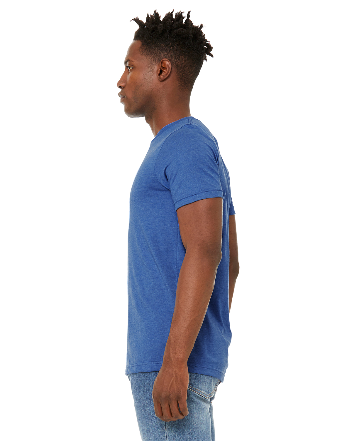 Bella + Canvas 3301C Heather True Royal