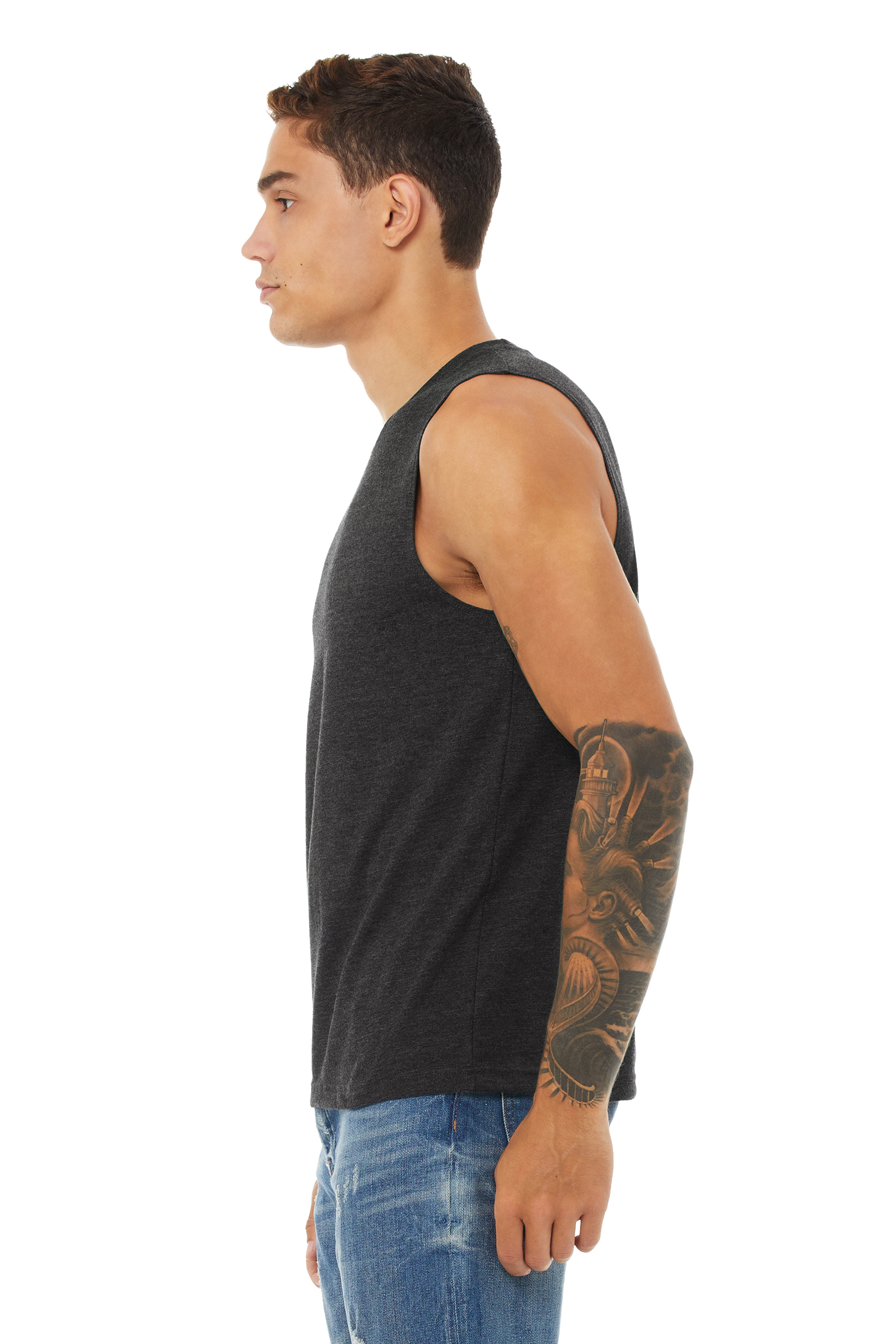 Bella + Canvas 3483 Heather Dark Gray