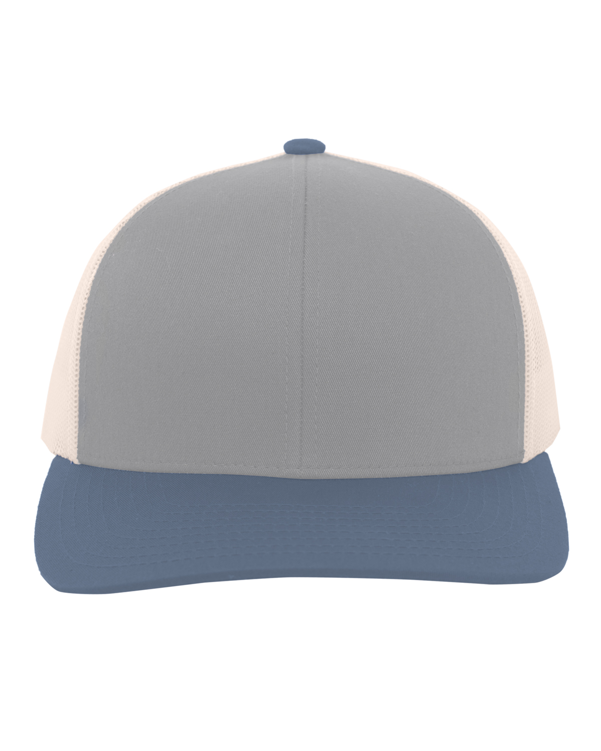 Pacific Headwear 0104PH Heather Gray / Ocean Blue / Beige