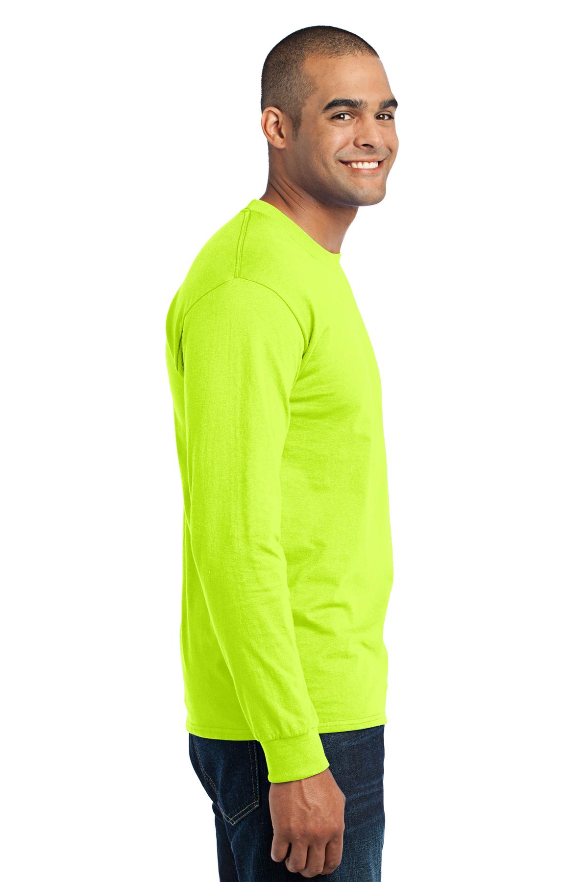 Port & Company PC55LS Safety Green