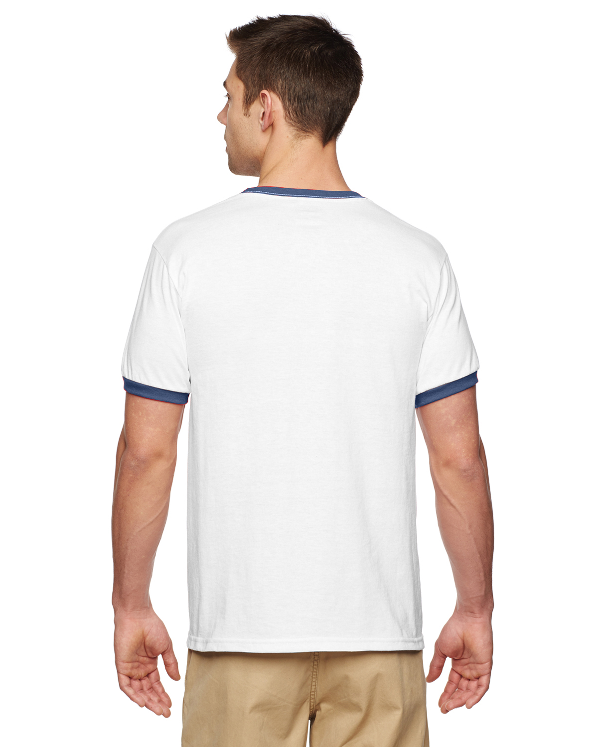 Gildan G860 White / Navy