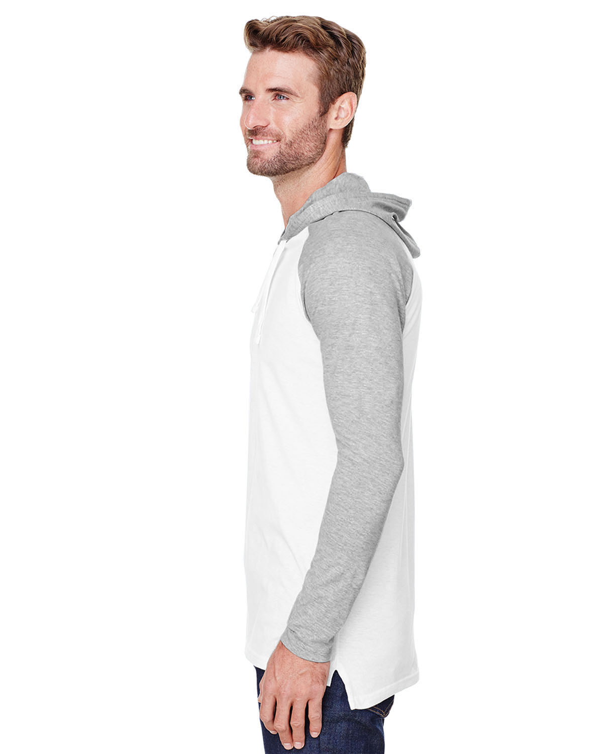 LAT 6917 B White / Vintage Heather / White