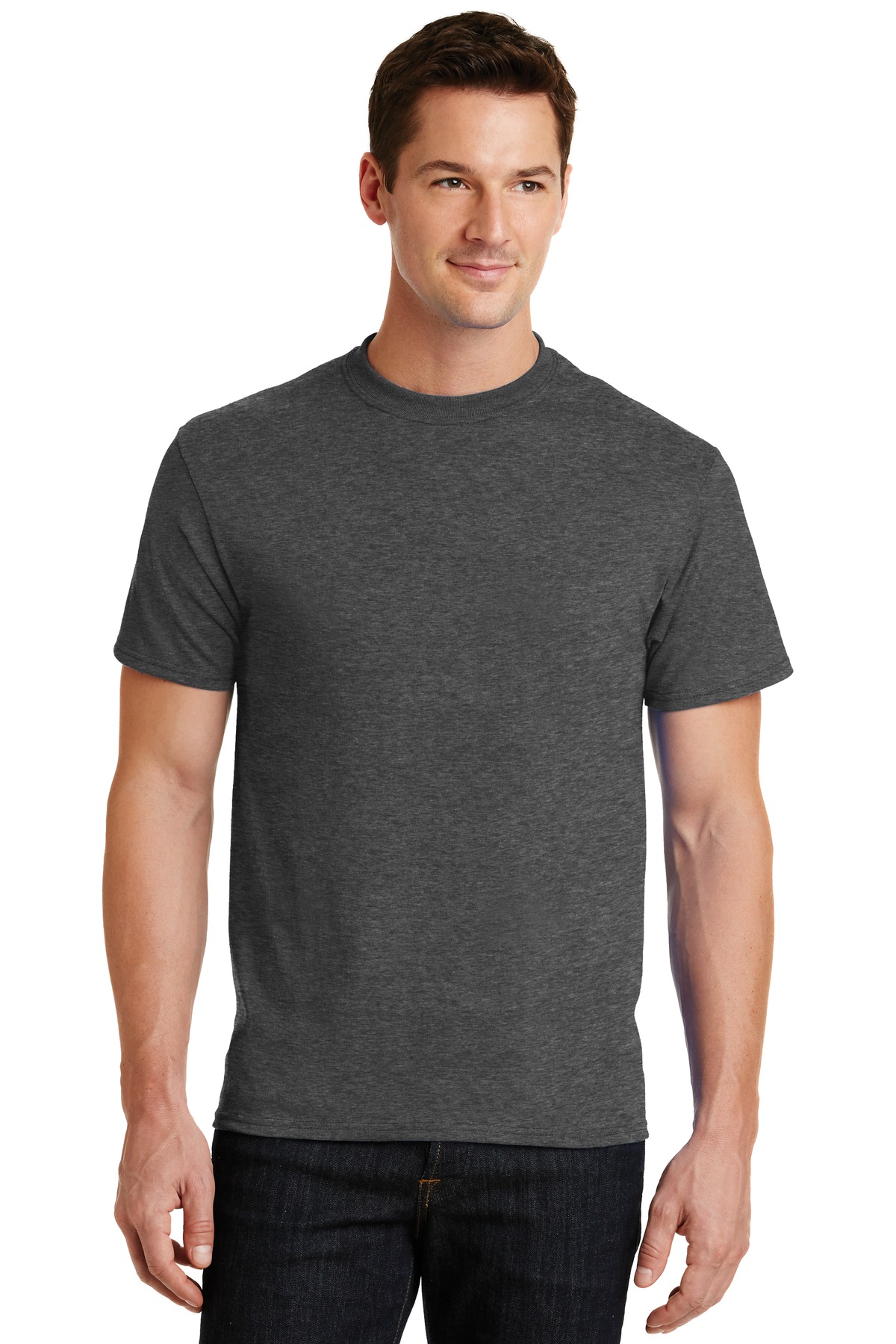 Port & Company PC55 Dark Heather Gray