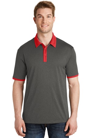 Sport-Tek ST667 Graphite Heather / True Red