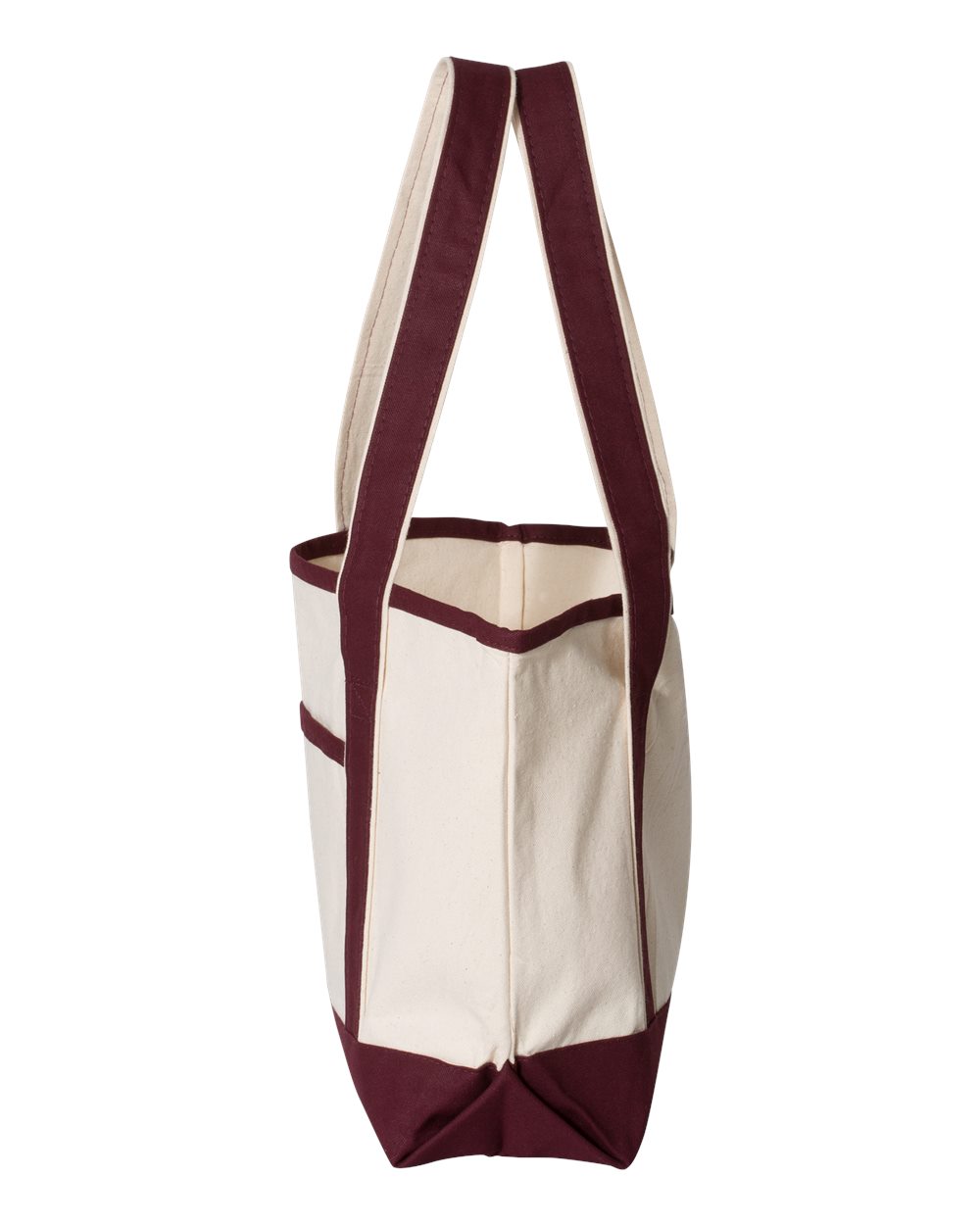 Q-Tees Q125800 Natural / Maroon