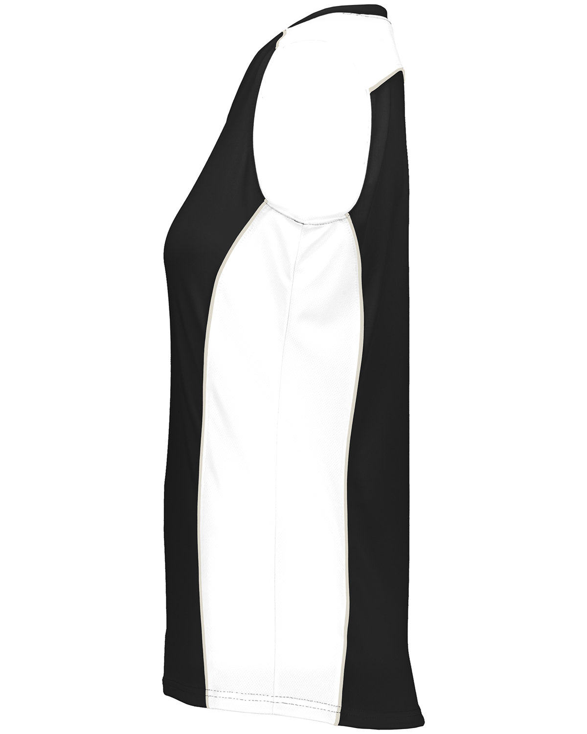 Augusta Sportswear 1676 Black / White / Slv Gray