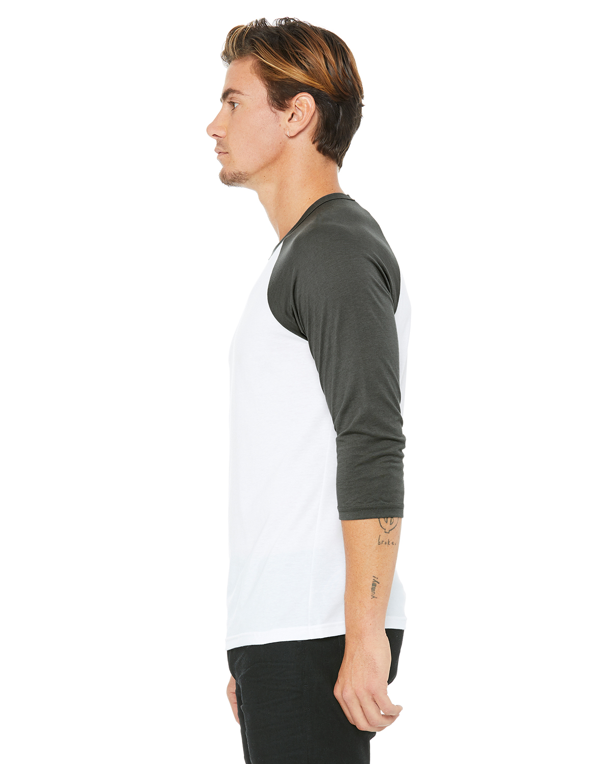 Bella + Canvas 3200 White / Asphalt