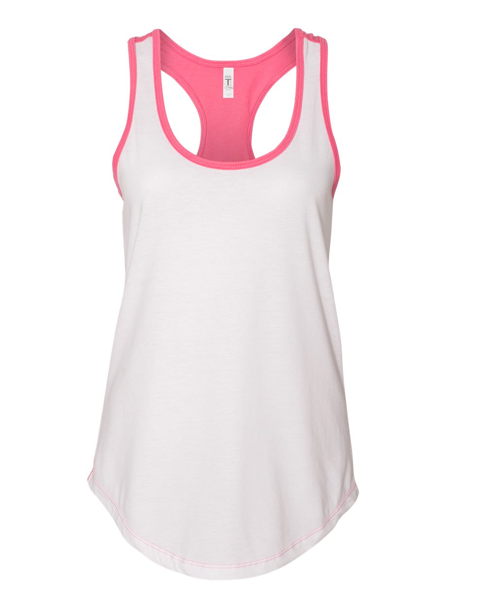 Next Level 1534 White / Hot Pink