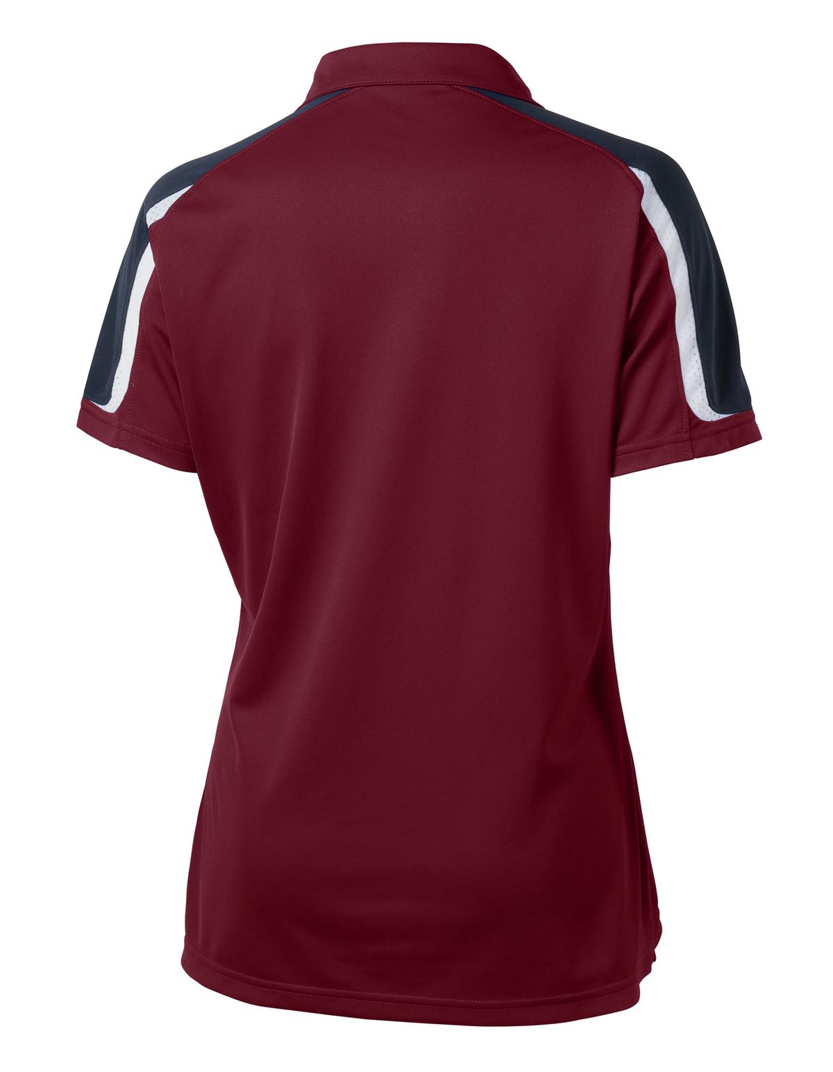 Sport-Tek LST658 Maroon / Black / White