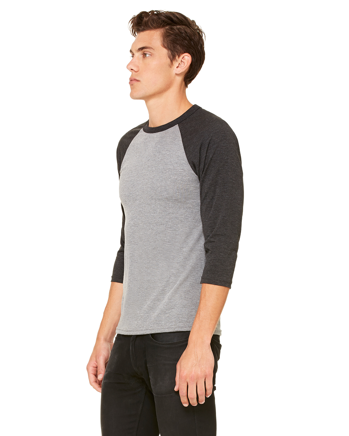 Bella + Canvas 3200 Gray / Charcoal Triblend