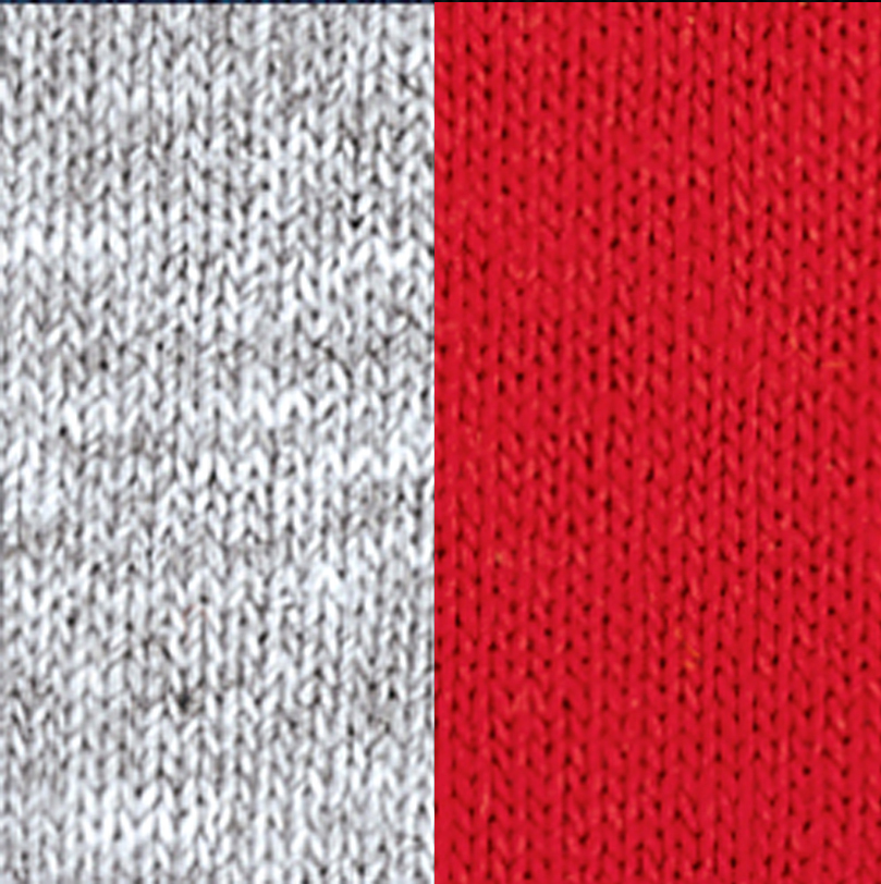 Gildan G570 Sport Gray / Red