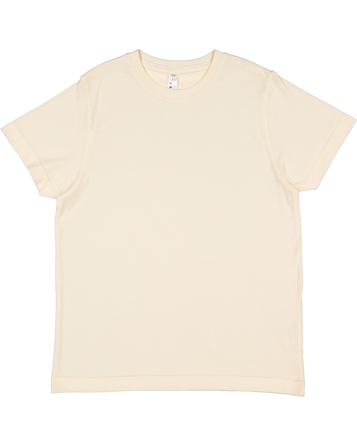 Lat Youth Fine Jersey T Shirt 6101 Natural | Jiffy