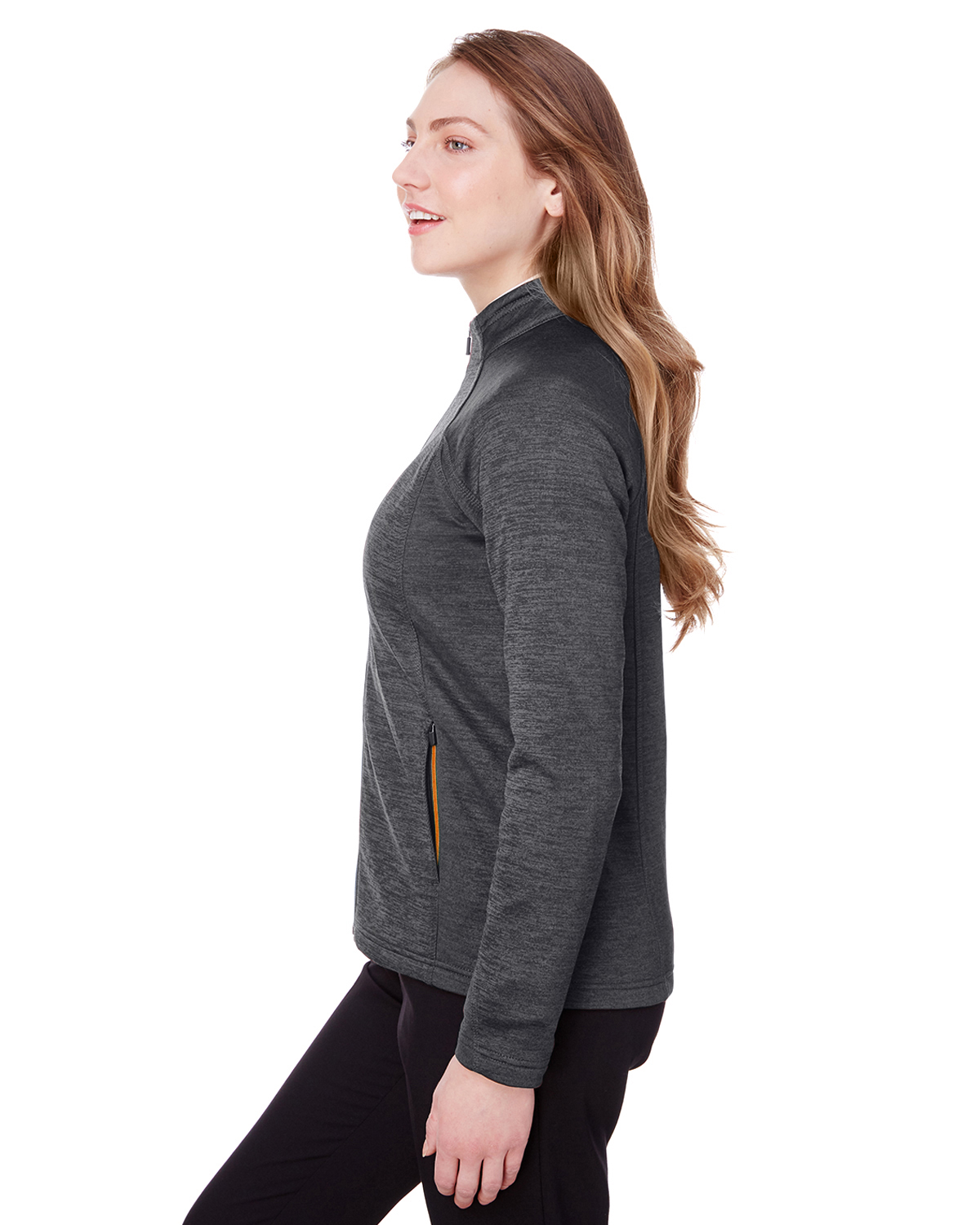 Ash City - North End NE712W Black Heather / Orange Soda