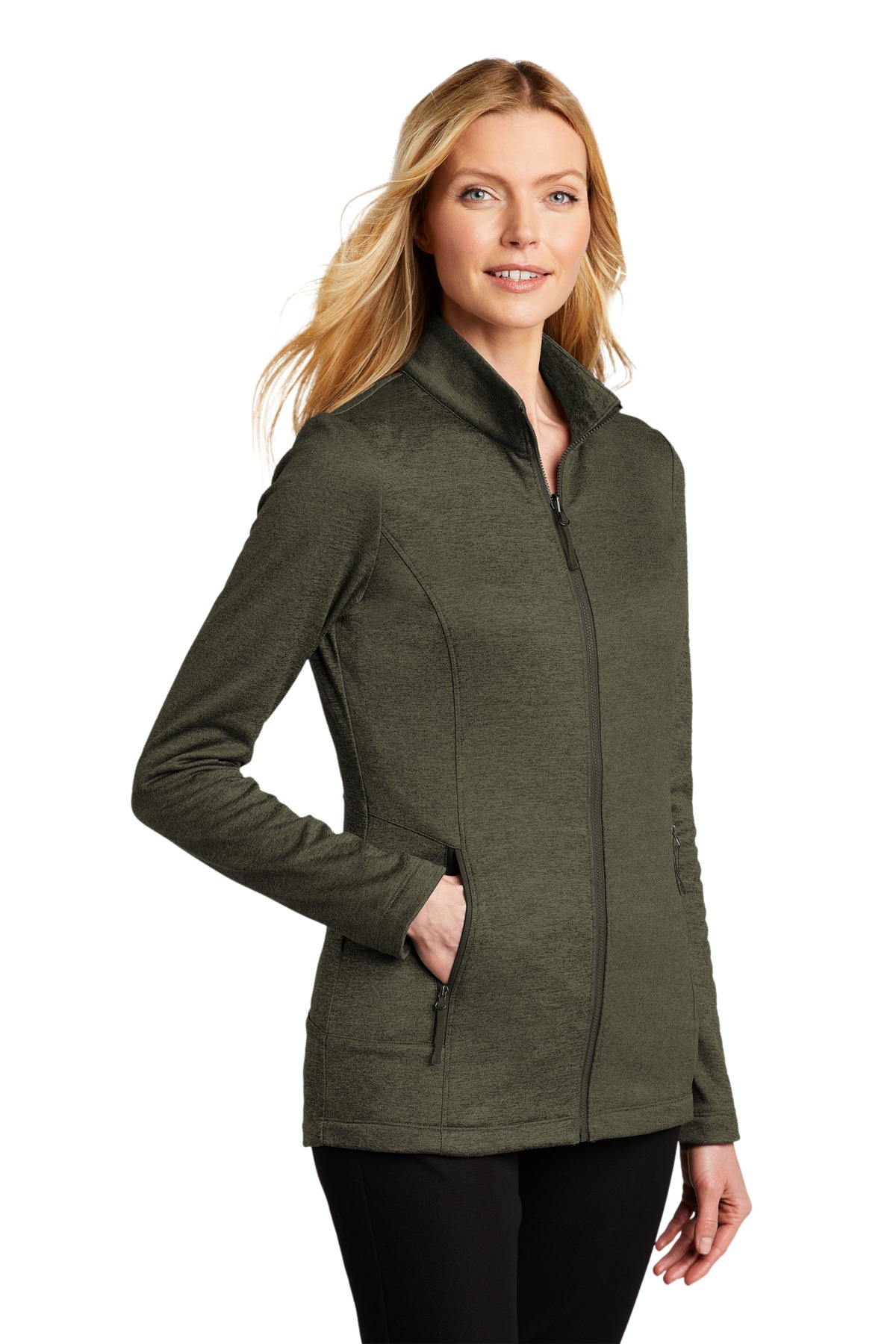 Port Authority L905 Deep Olive Heather