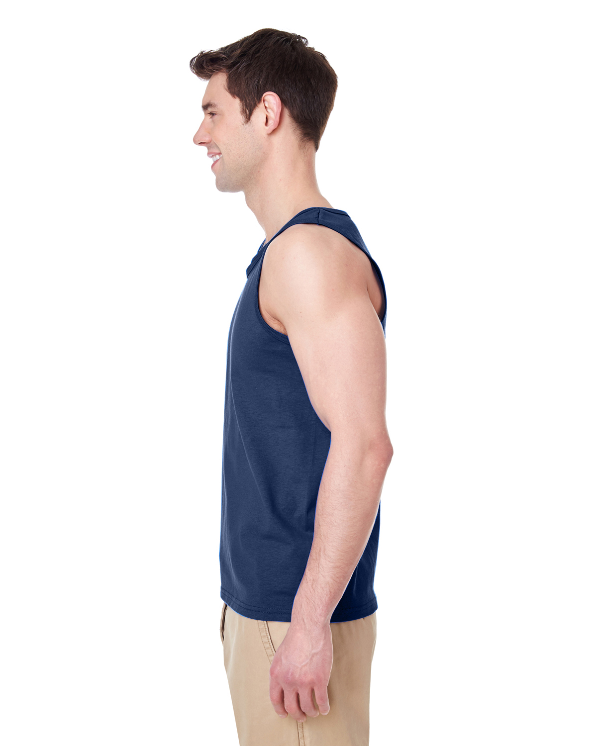 Gildan Unisex Heavy Cotton™ Tank G520 Navy | Jiffy