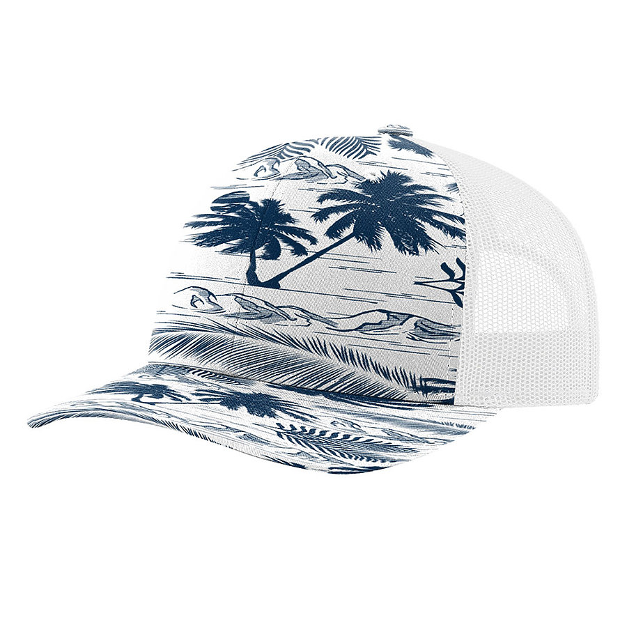 Picture for Island Print Navy / White