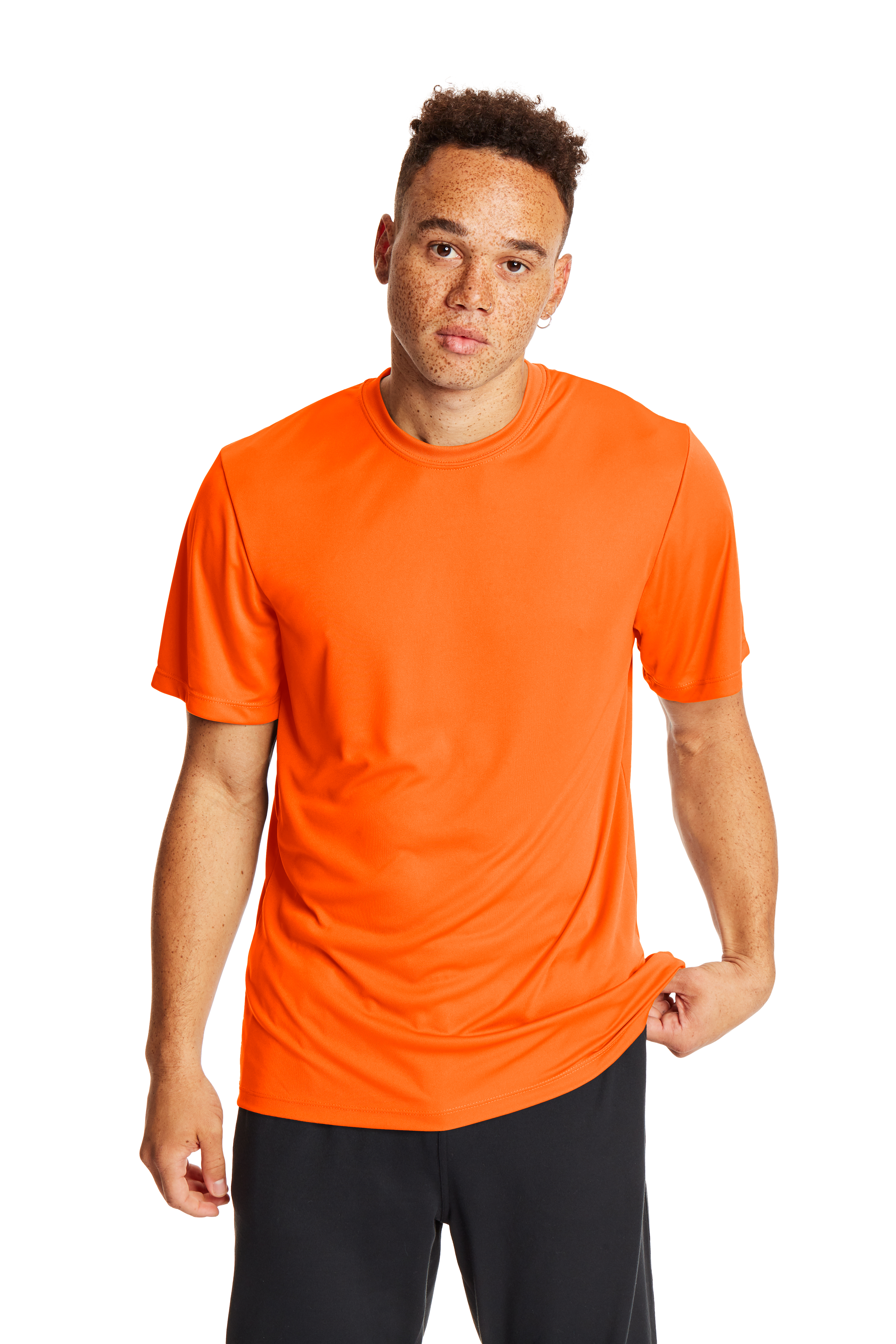 Safety orange dri fit shirt online