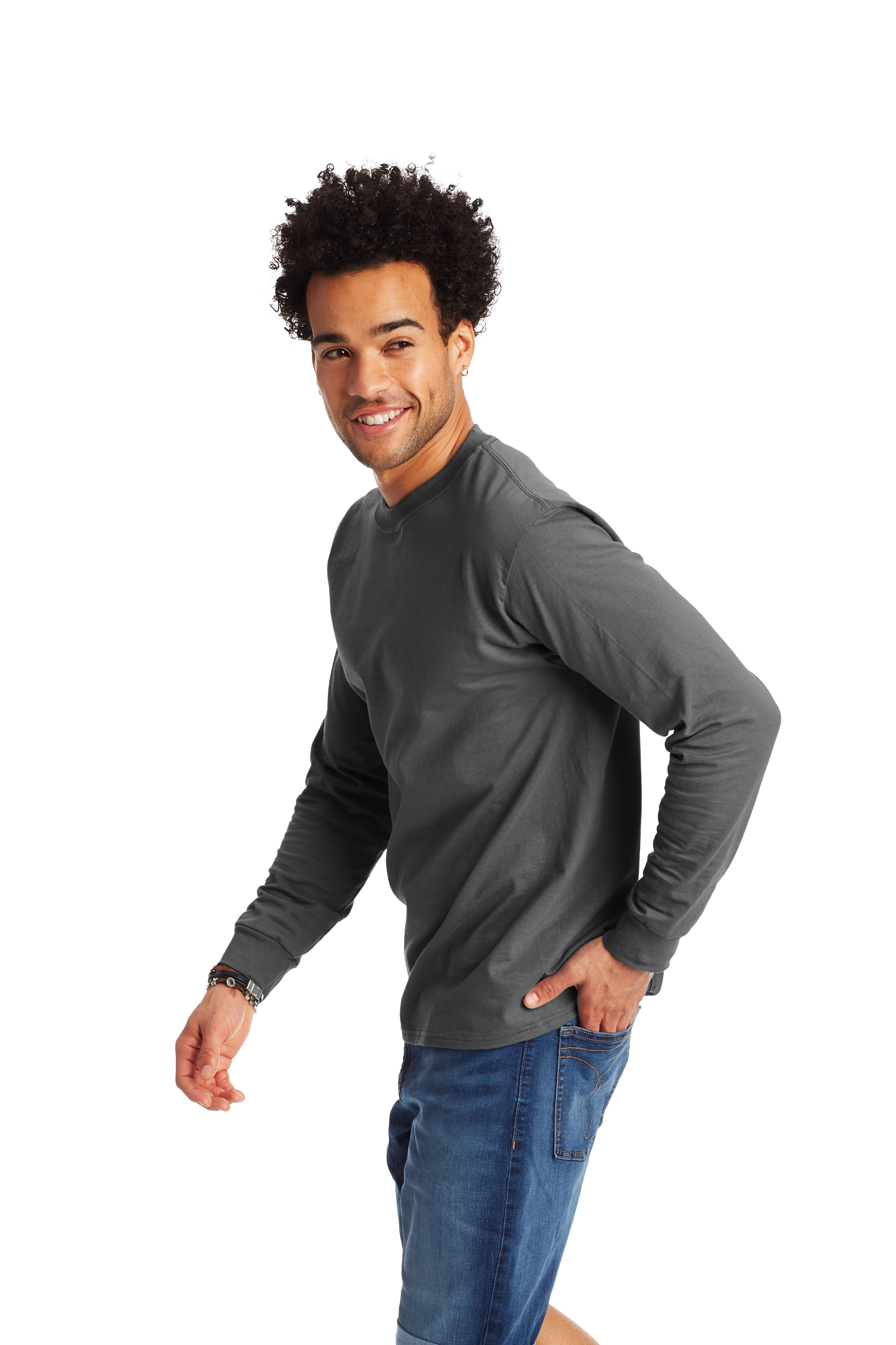 Hanes 5186 Smoke Gray