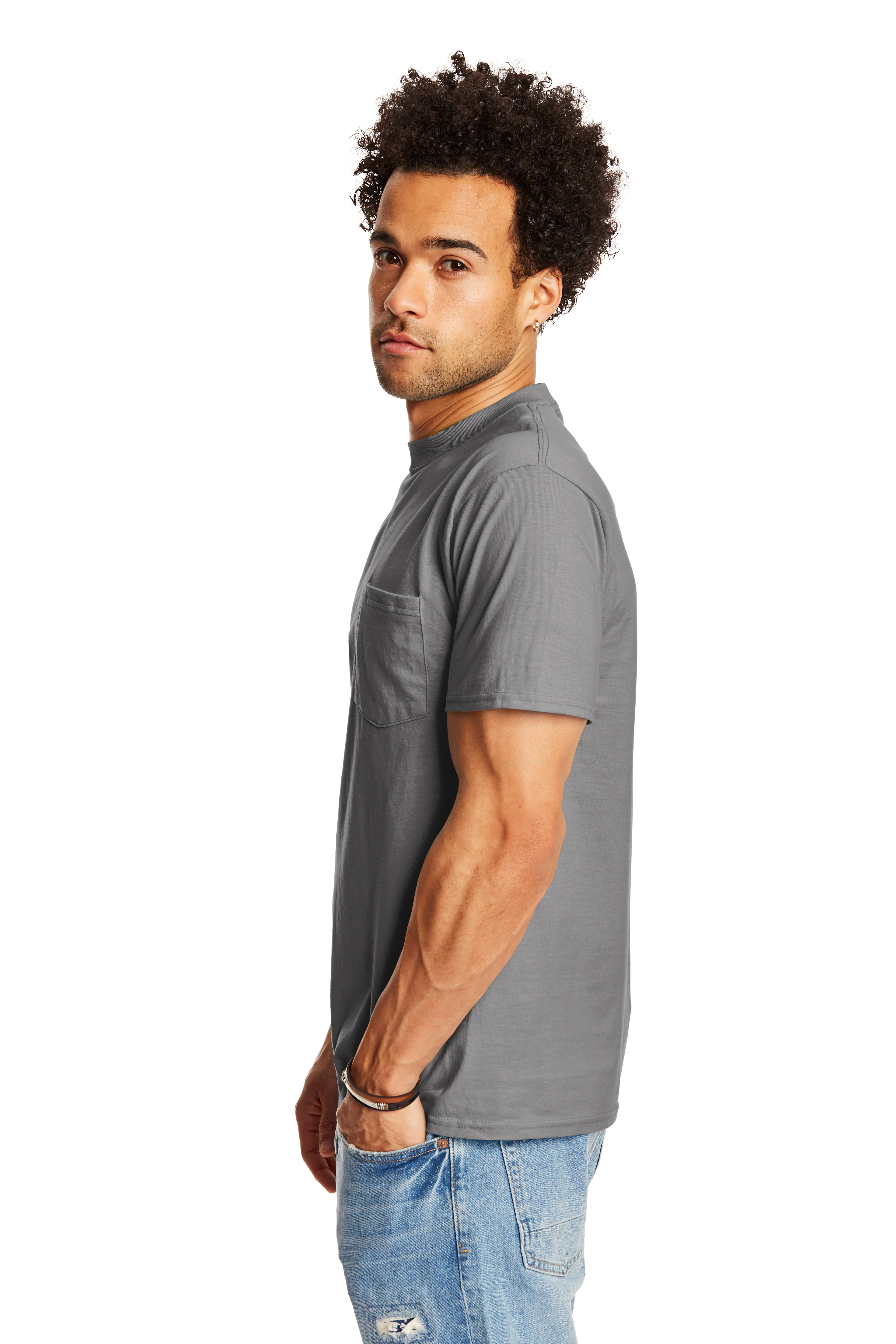 Hanes 5190P Smoke Gray
