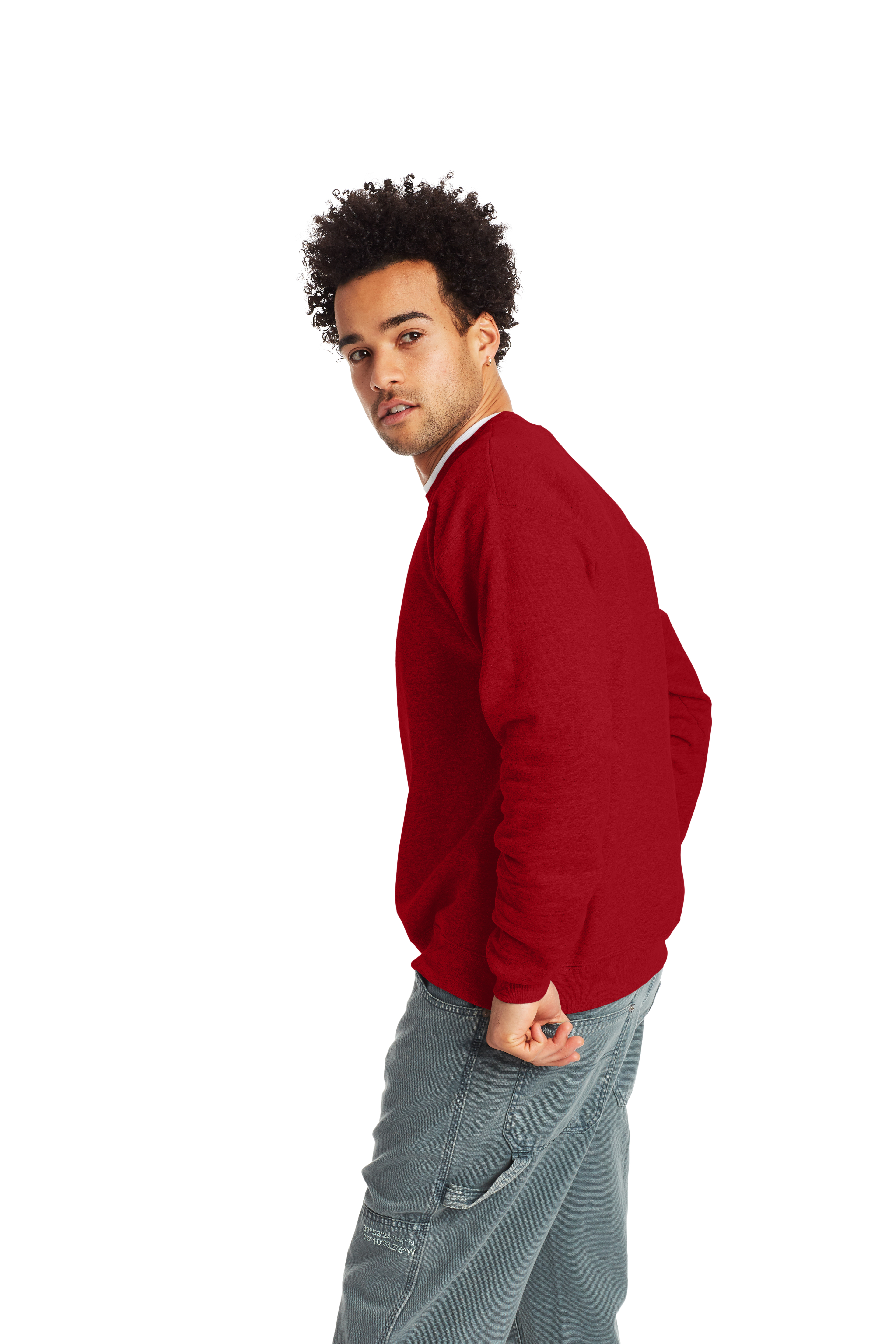 Hanes P1607 Red Pepper Heather