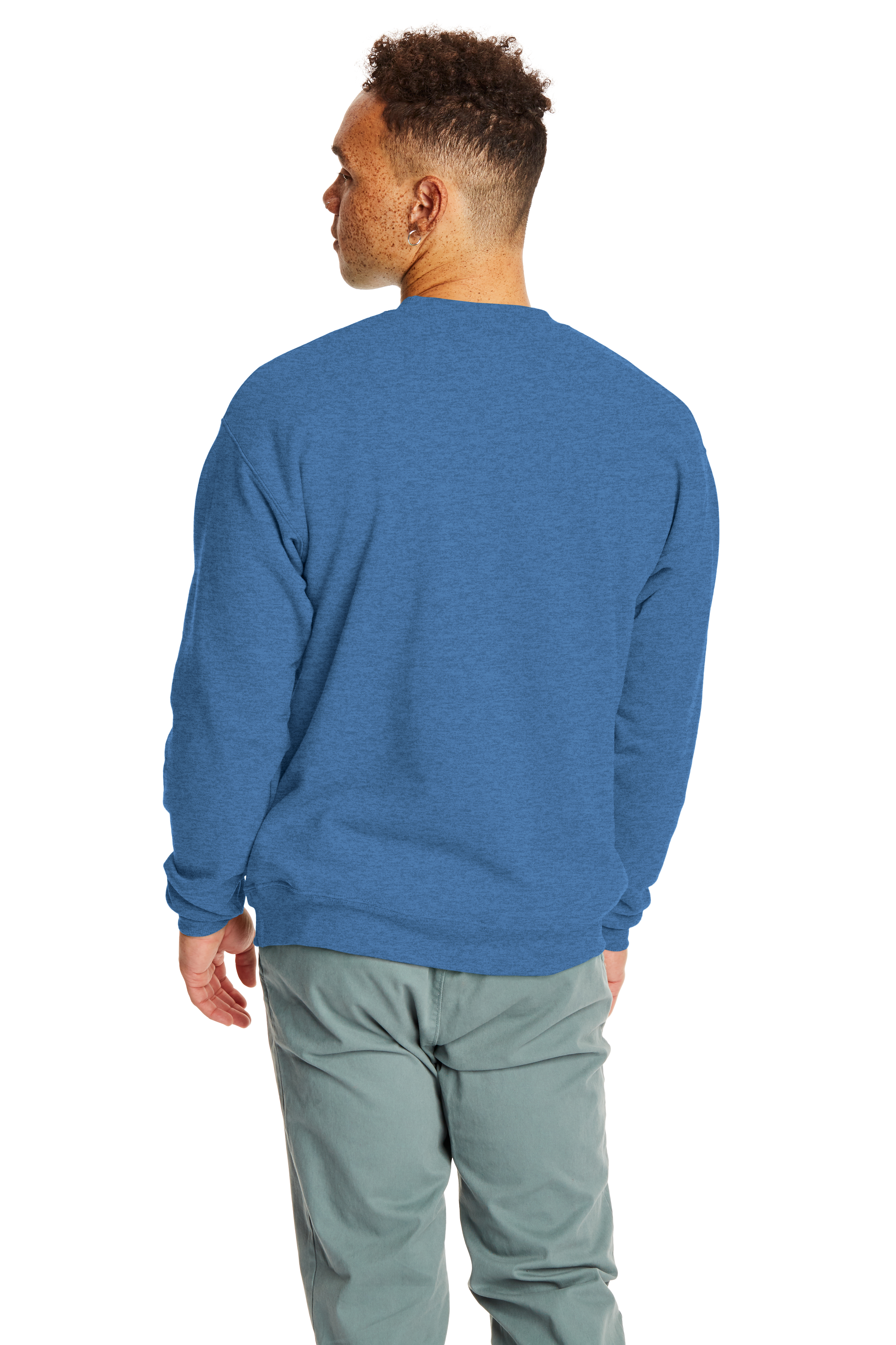 Hanes P1607 Heather Blue