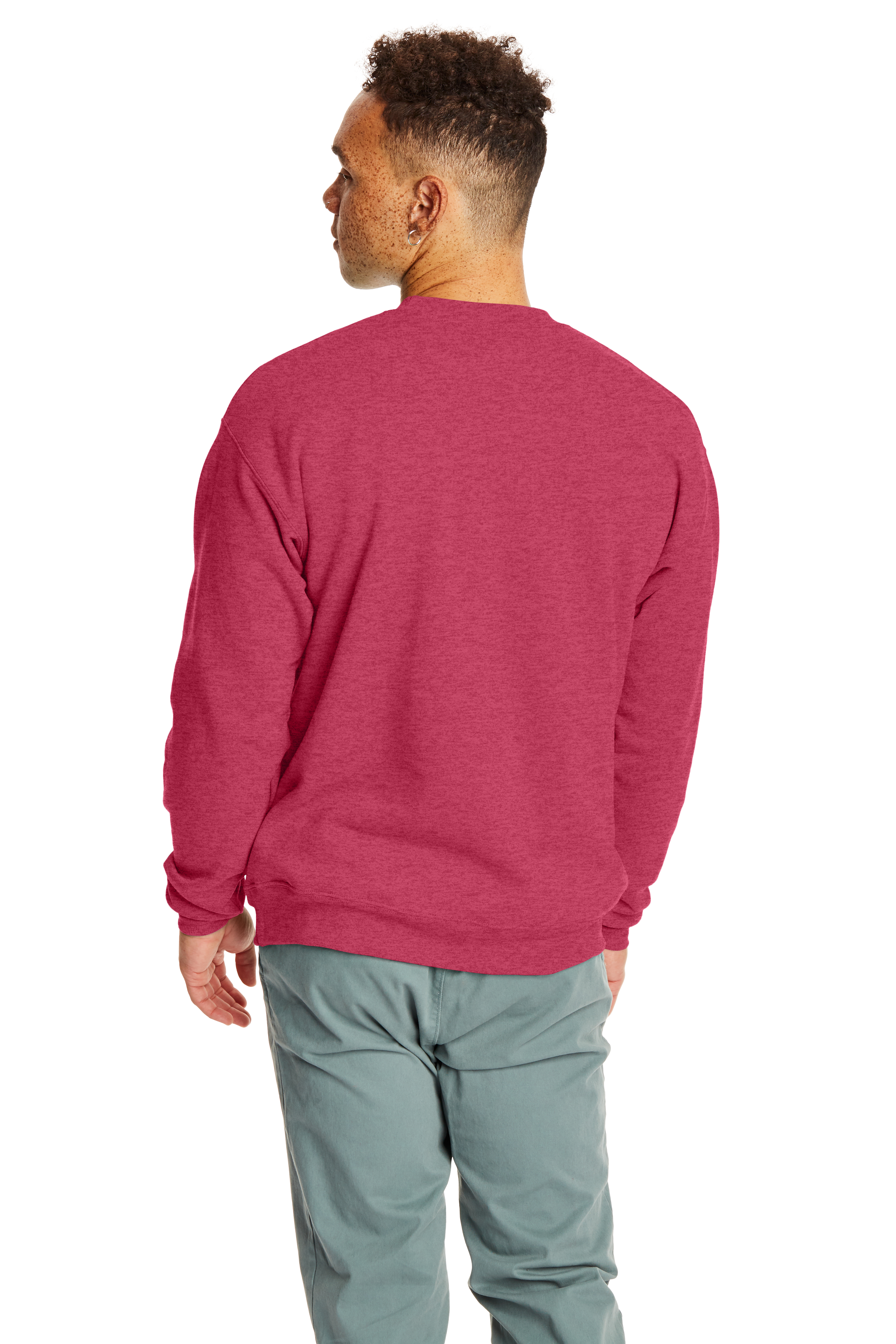 Hanes P1607 Heather Red
