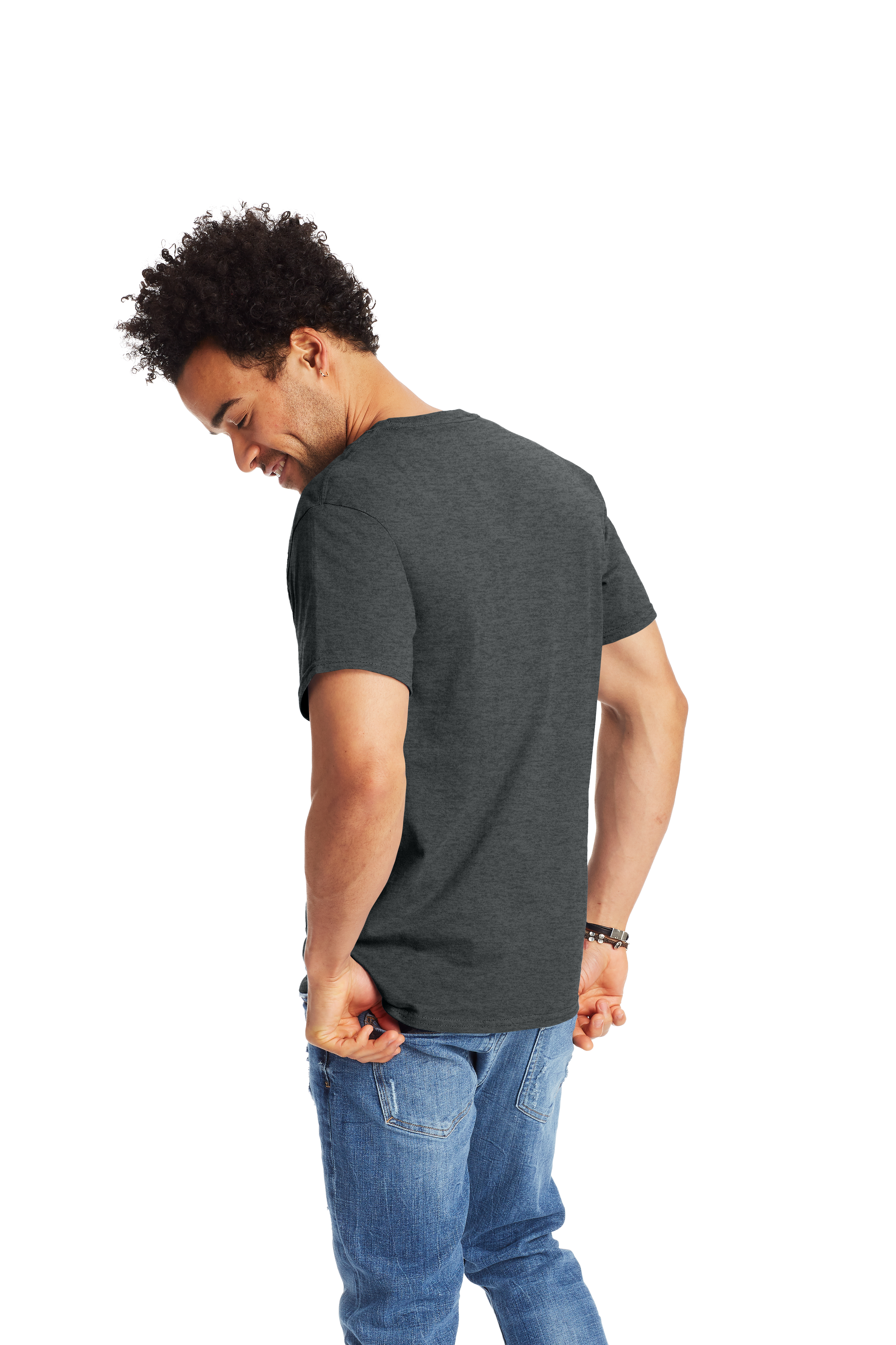 Hanes 5250T Charcoal Heather