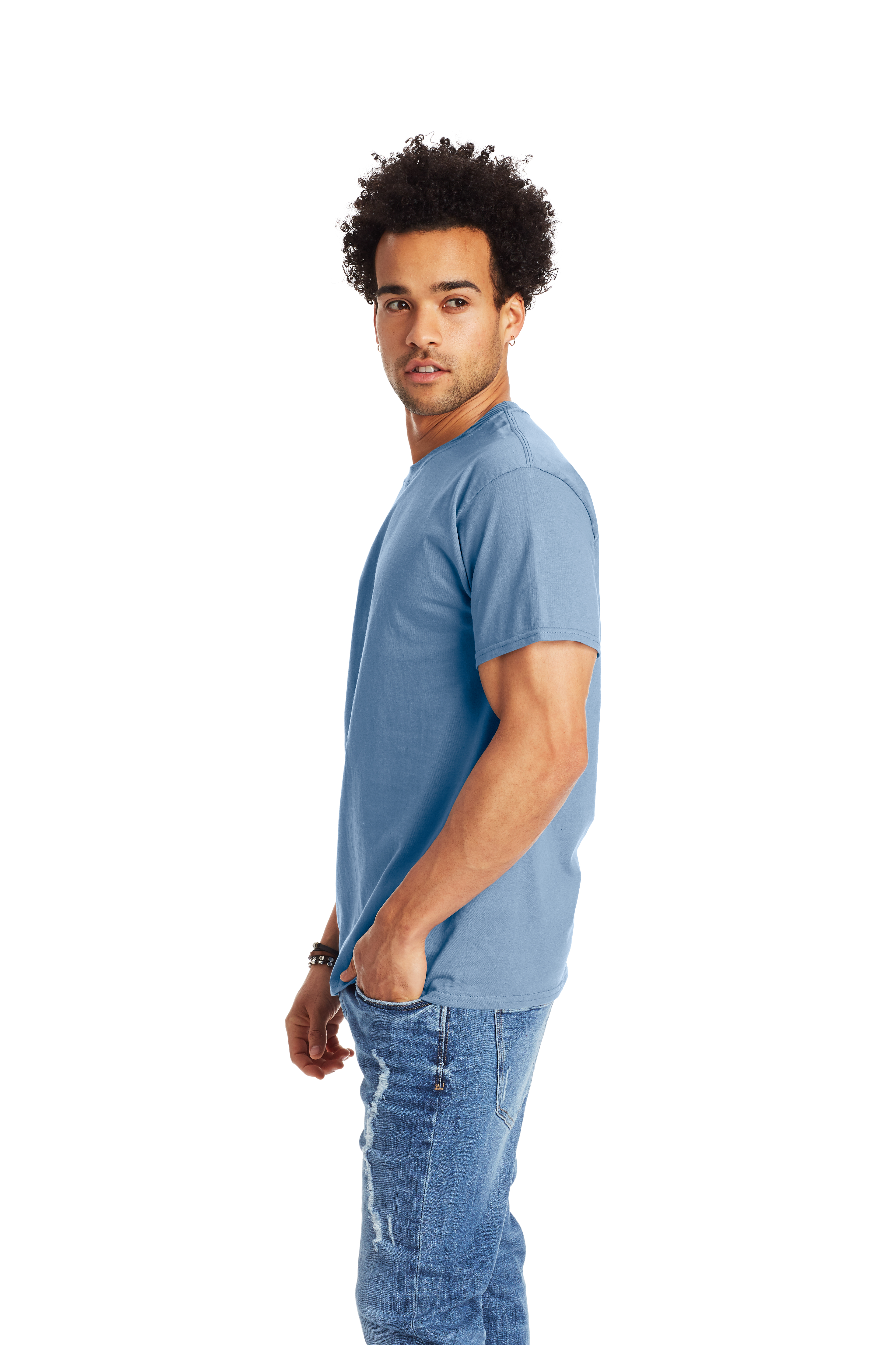 Hanes 5250T Light Blue