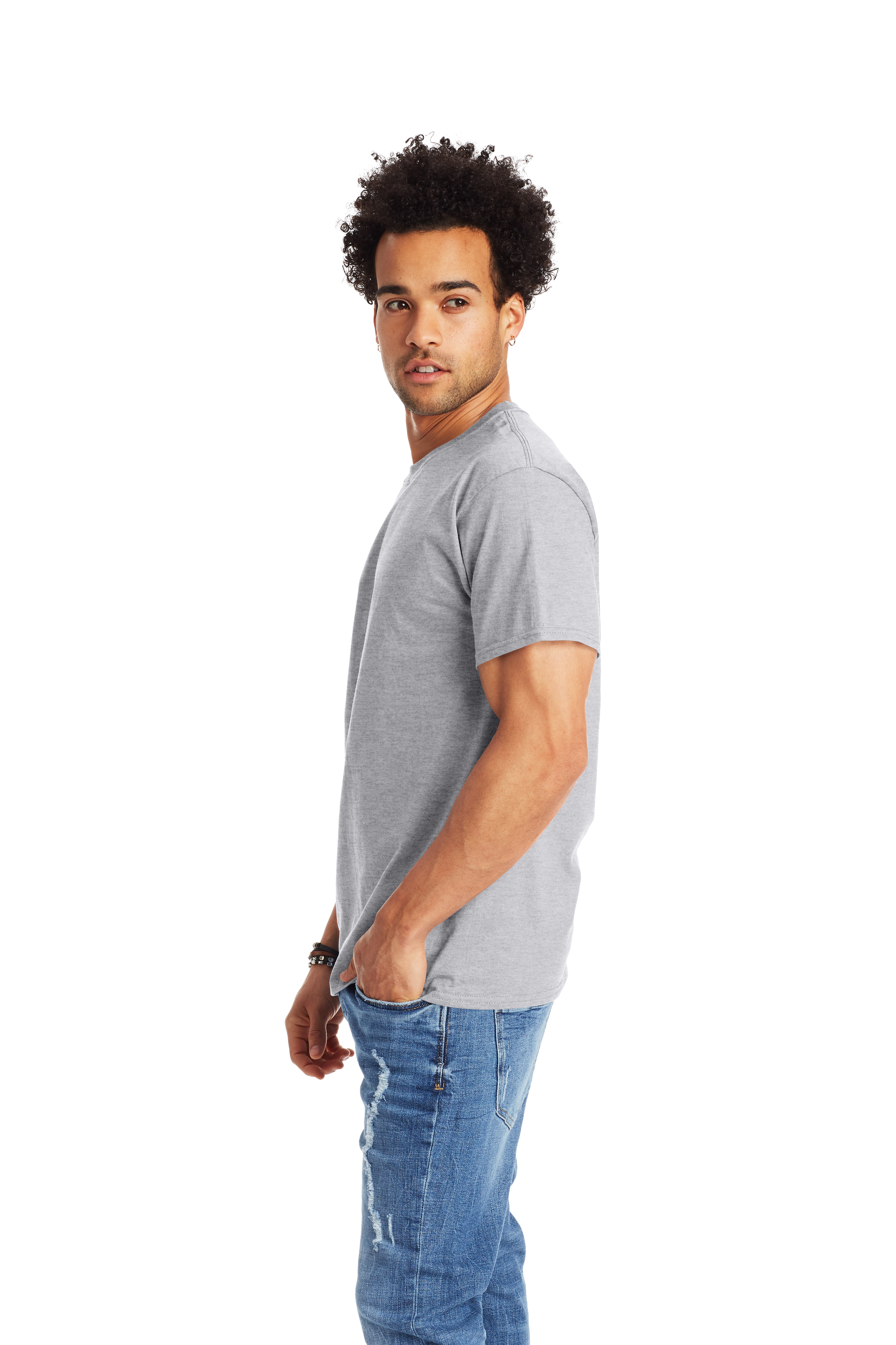 Hanes 5250T Light Steel