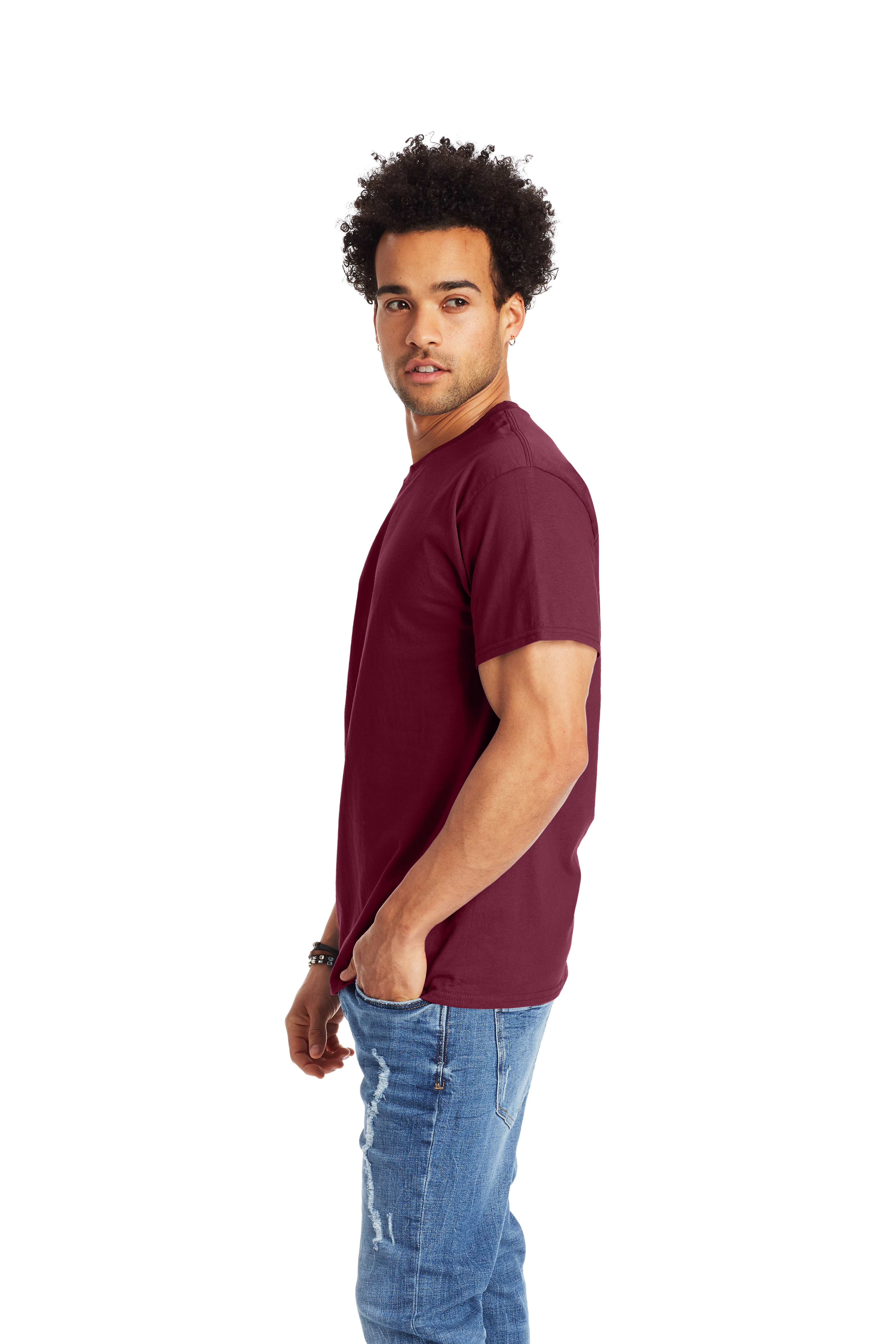 Hanes 5250T Maroon