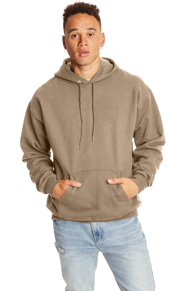 Hanes Ultimate Cotton® 90/10 Pullover Hoodie F170 Pebble Jiffy