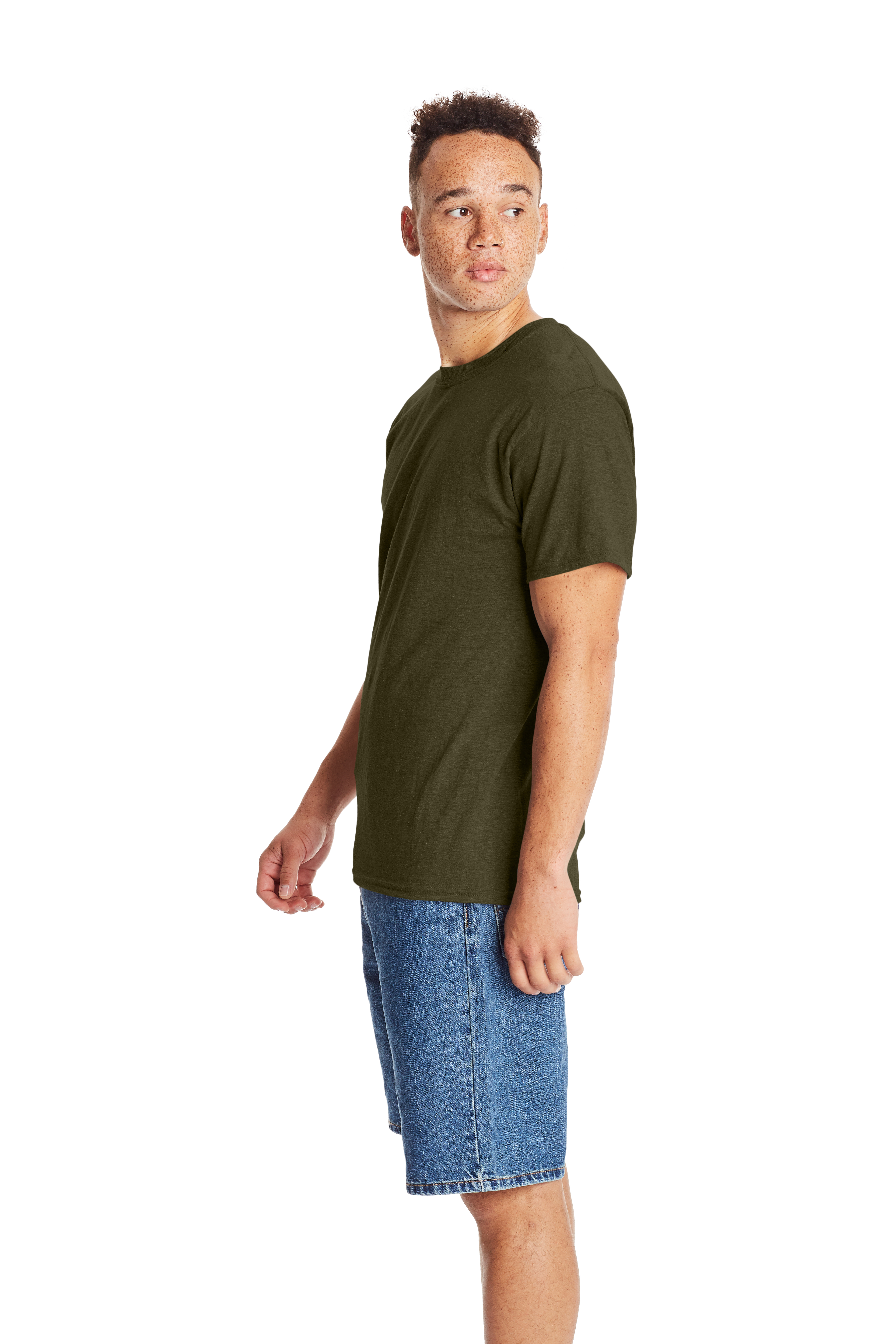 Hanes 5180 Military Green Heather