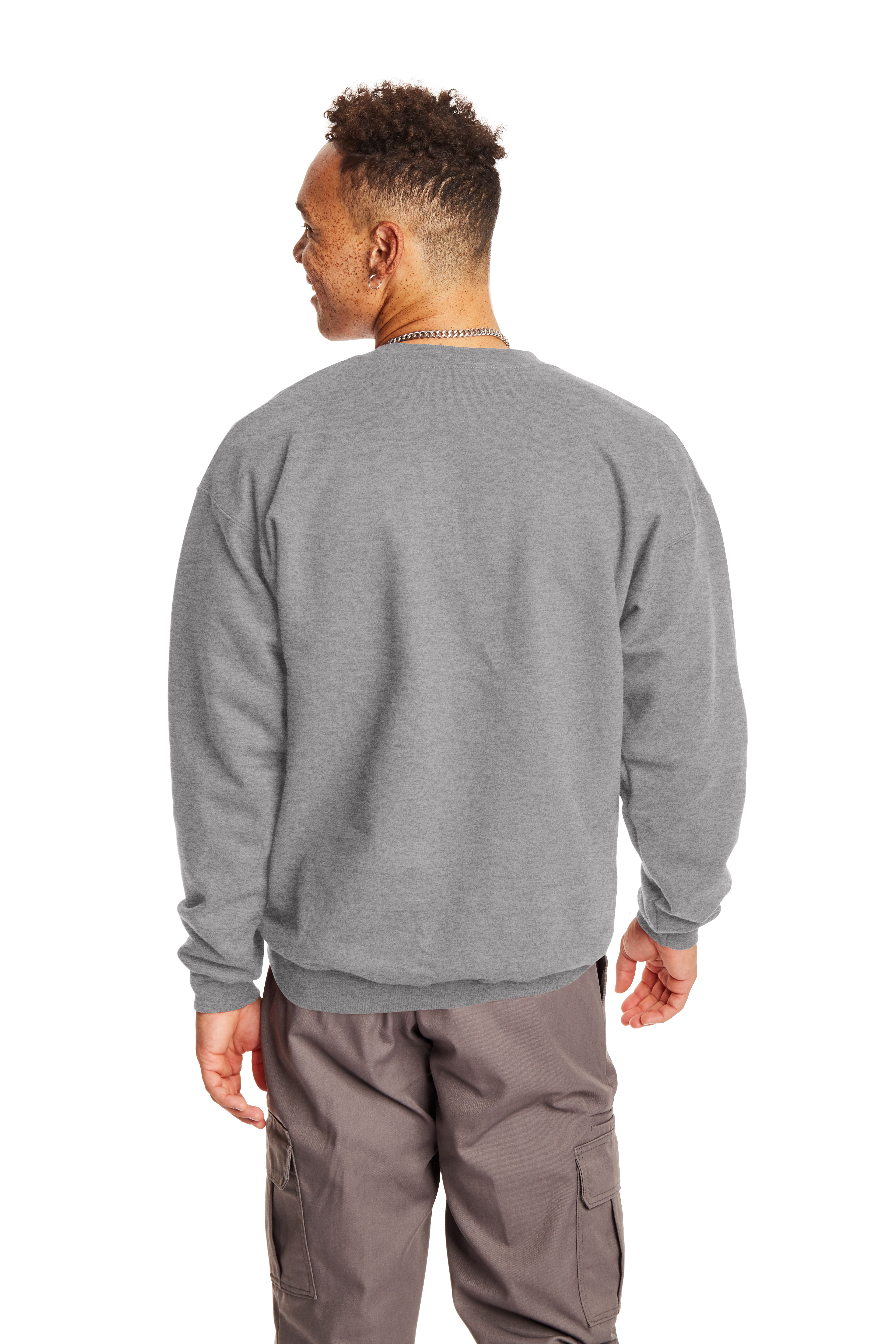 Hanes Ultimate Cotton® 90/10 Sweatshirt F260 Oxford Gray | Jiffy