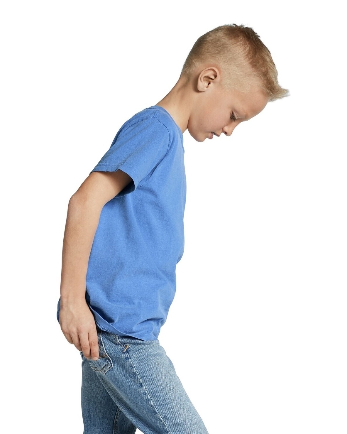 Comfort Colors Youth Midweight Rs T Shirt C9018 Flo Blue | Jiffy