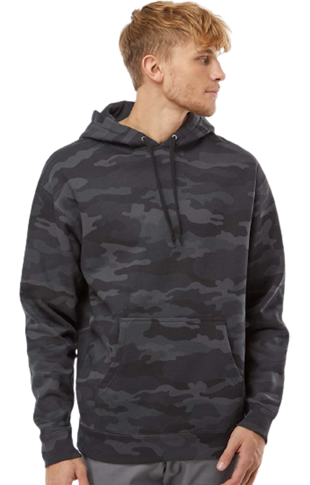 Independent Trading Unisex Hoodie Ind4000 J1 Black Camo Jiffy