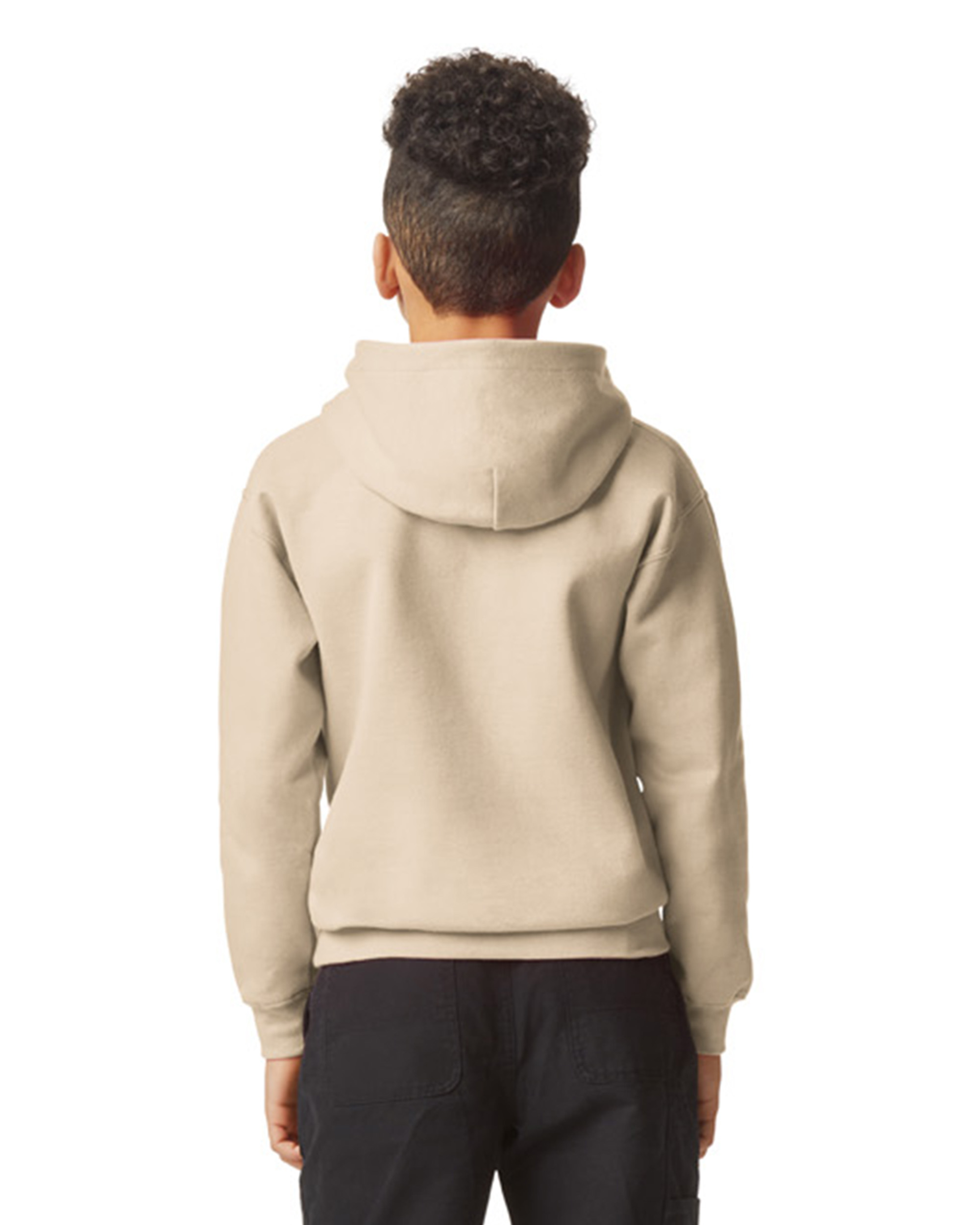 Gildan Youth Softstyle Midweight Fleece Hoodie Sf500 B Sand | Jiffy