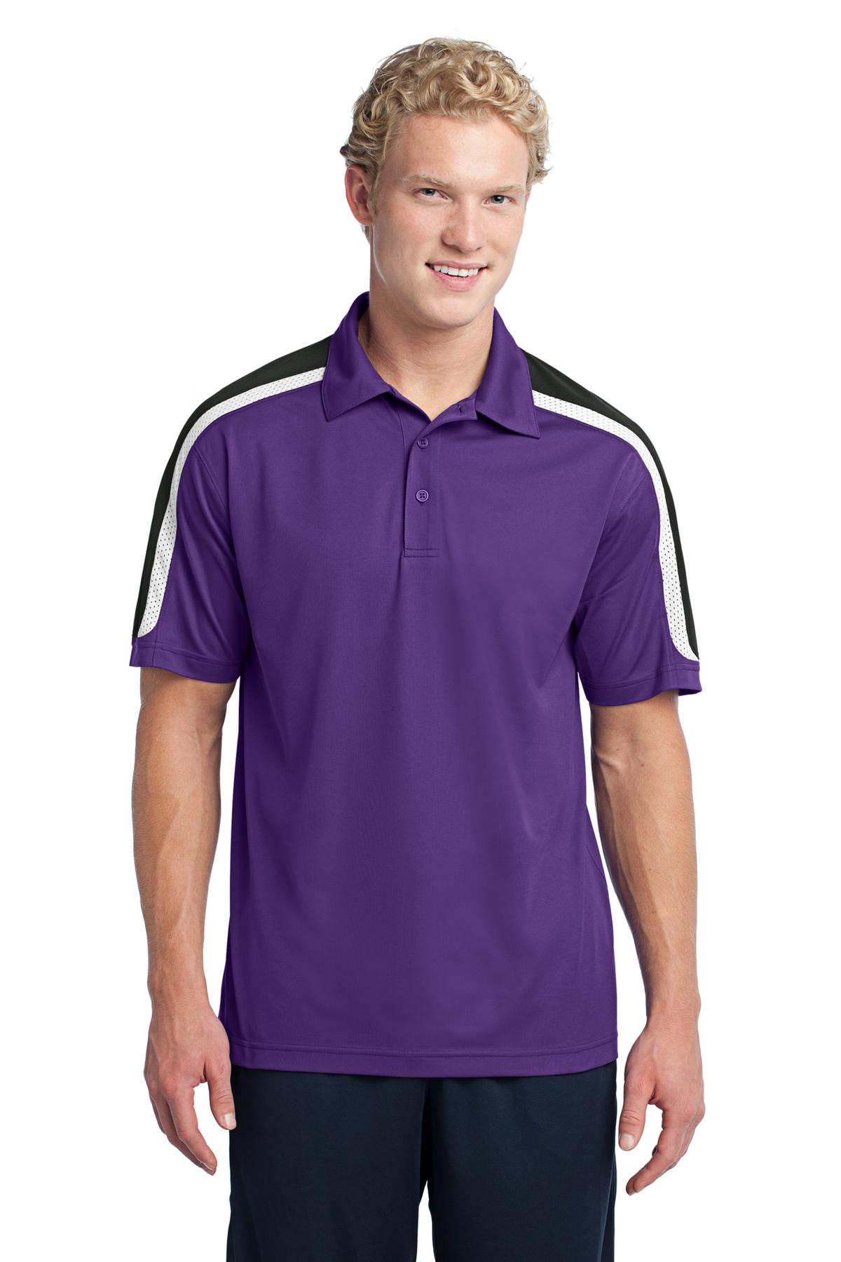 Sport-Tek ST658 Purple / Black / White