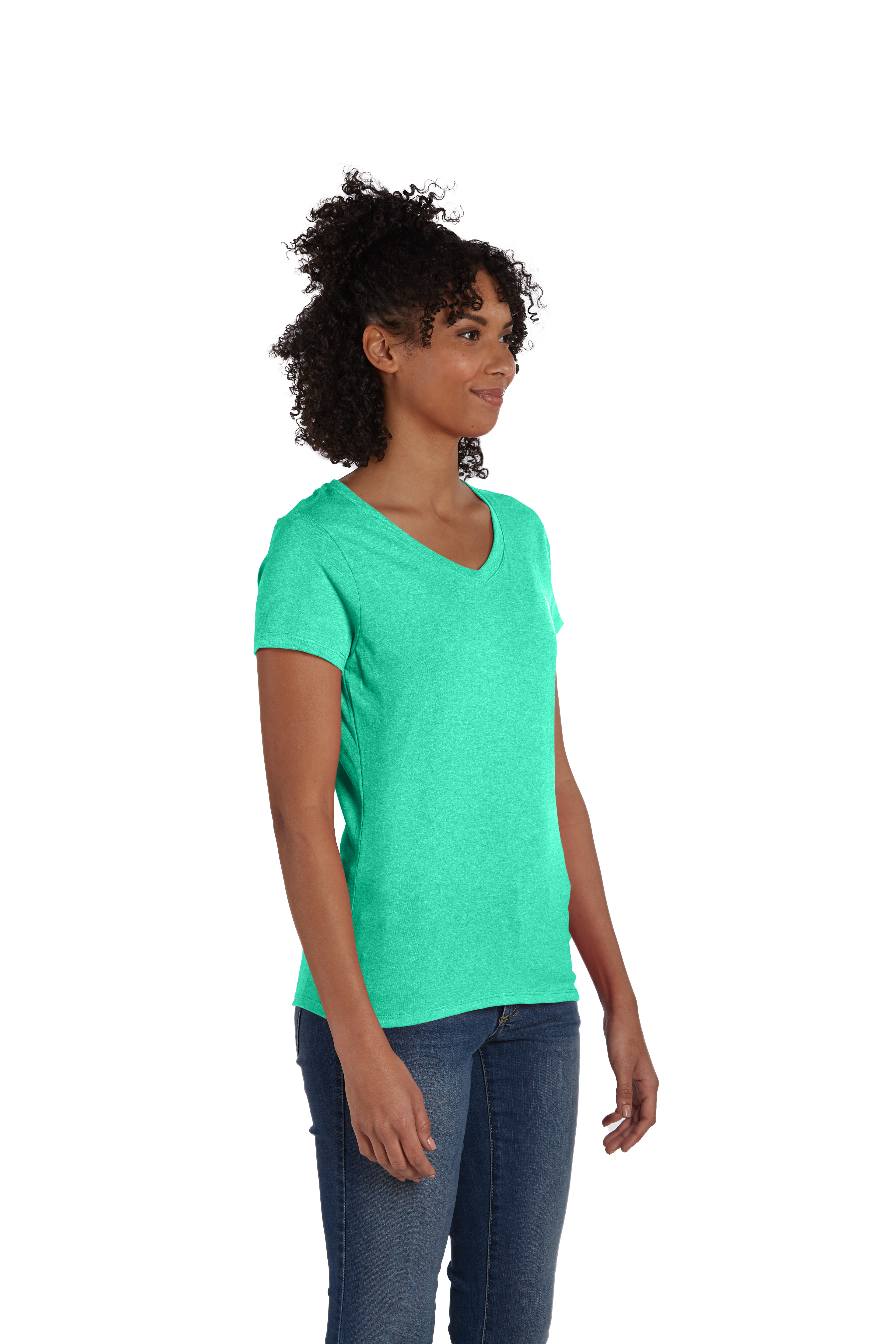Hanes 42VT Brzy Green Triblend