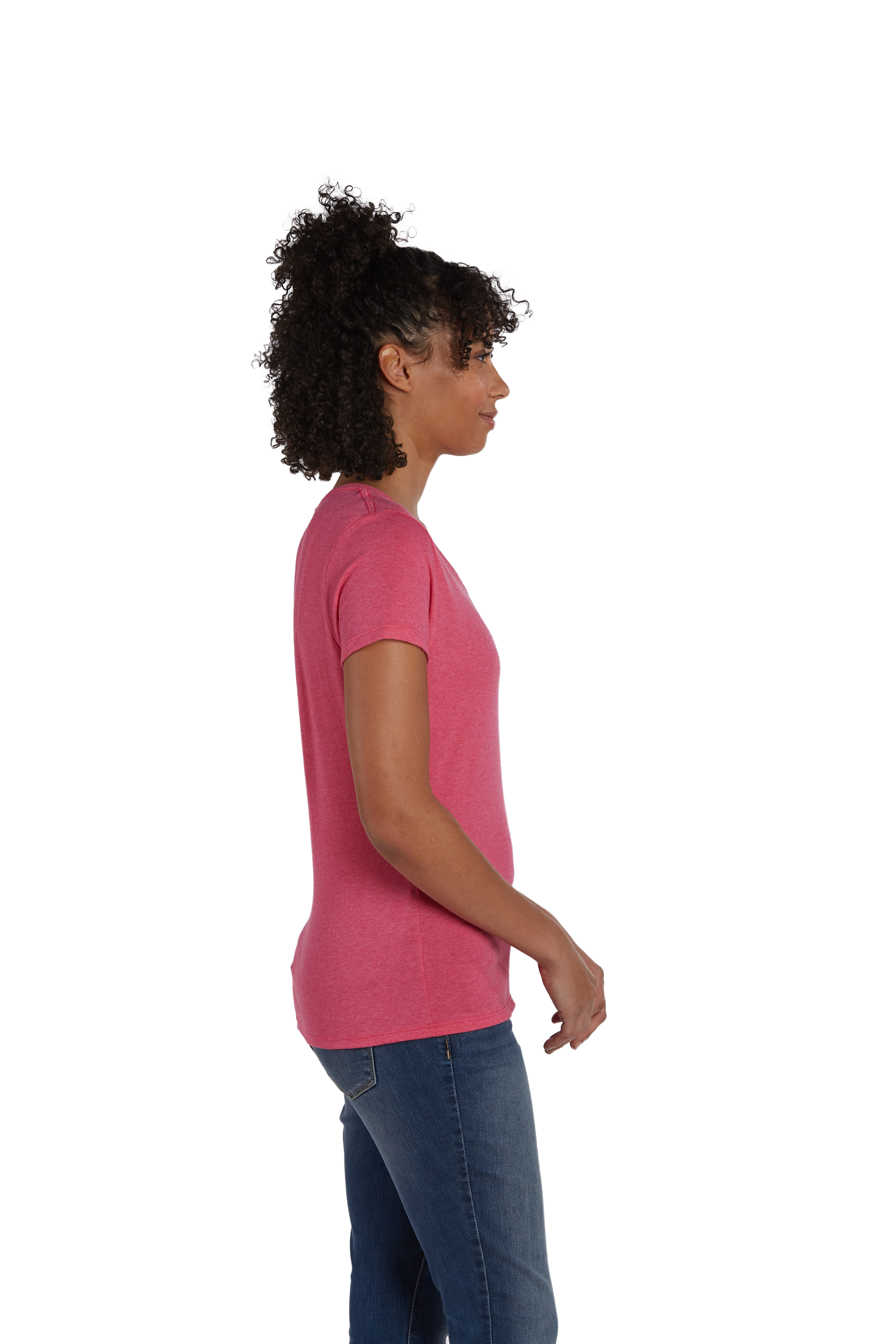 Hanes 42VT Jzzbrry Pink Triblend