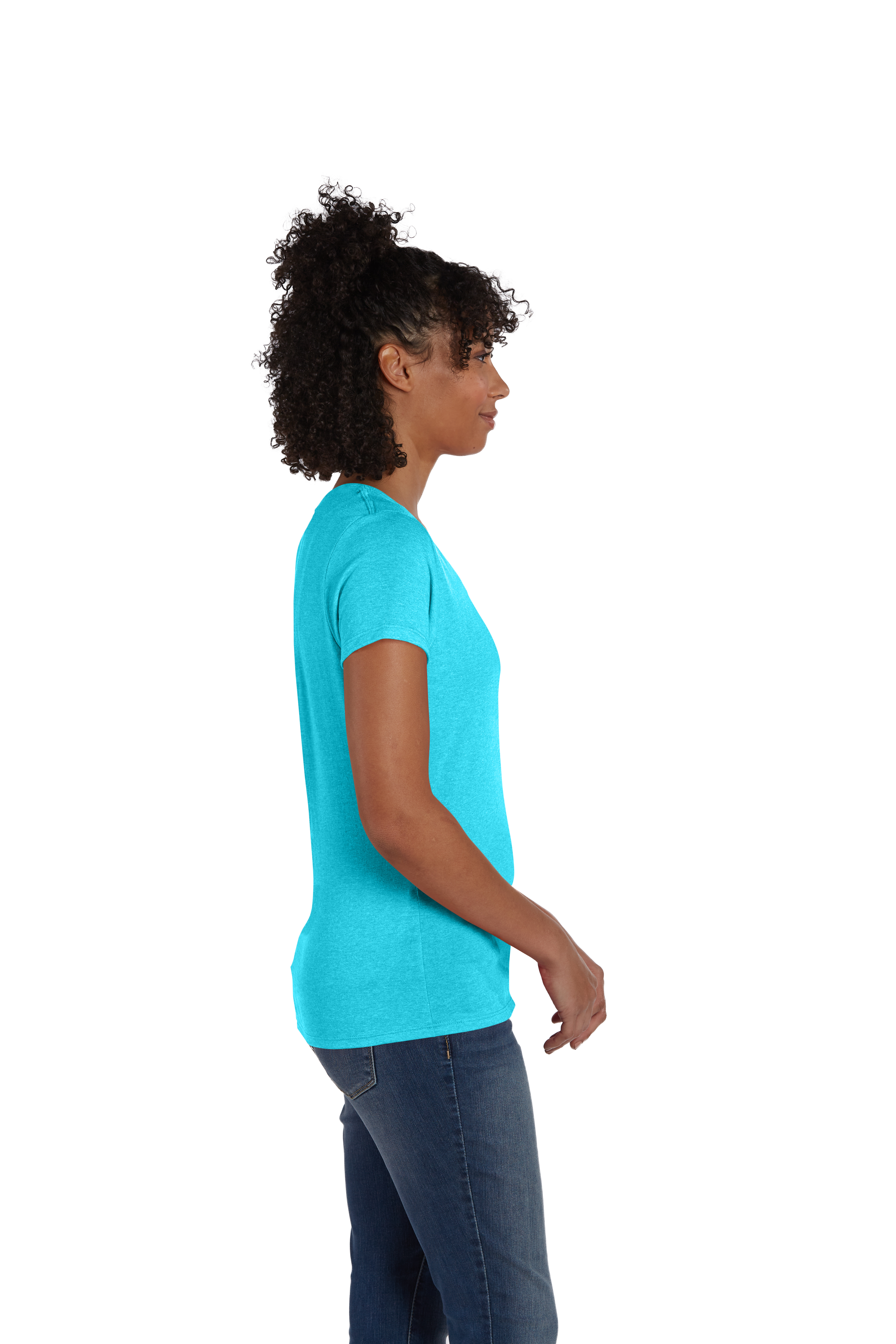 Hanes 42VT Turquoise Triblend