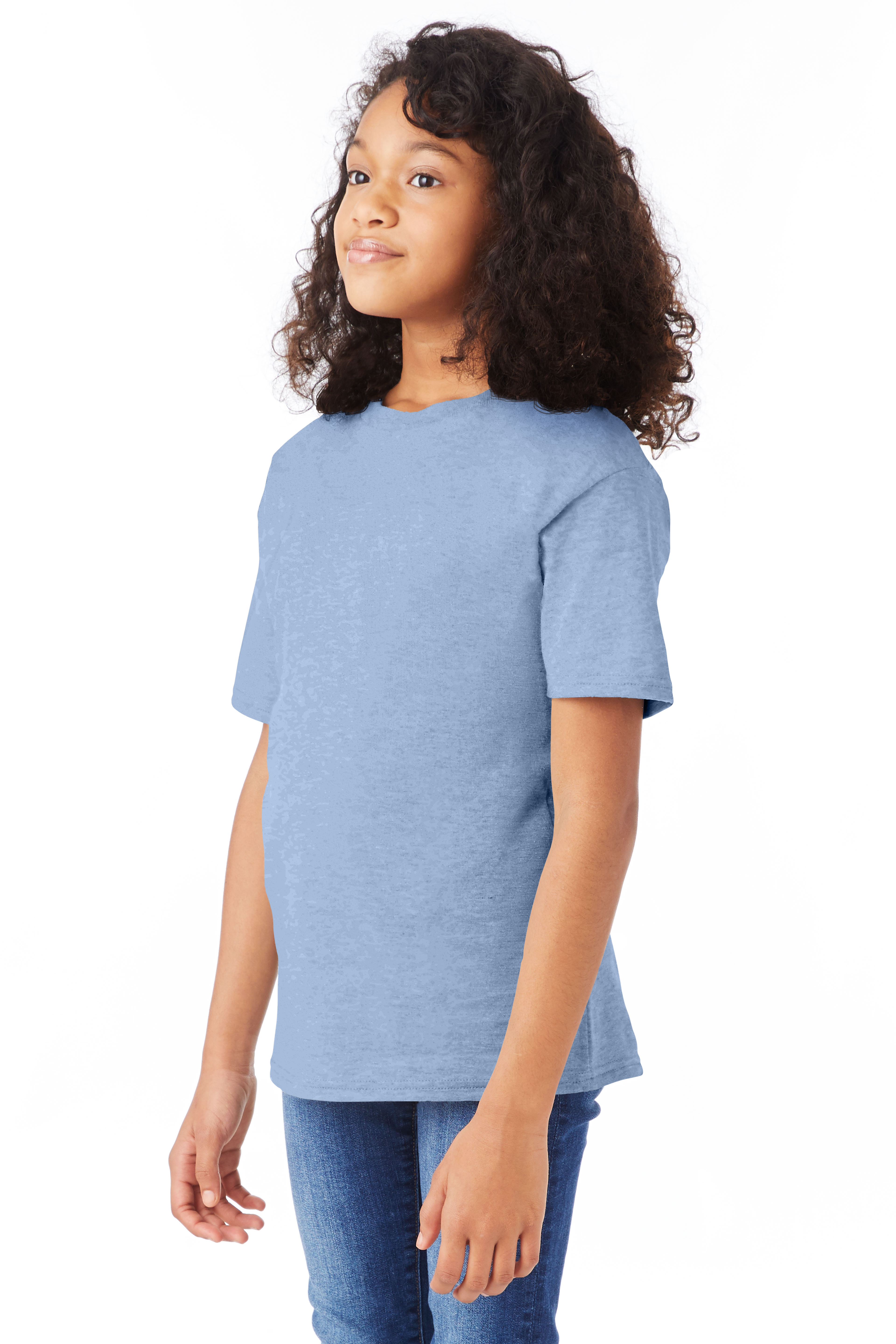 Hanes 498Y Light Blue