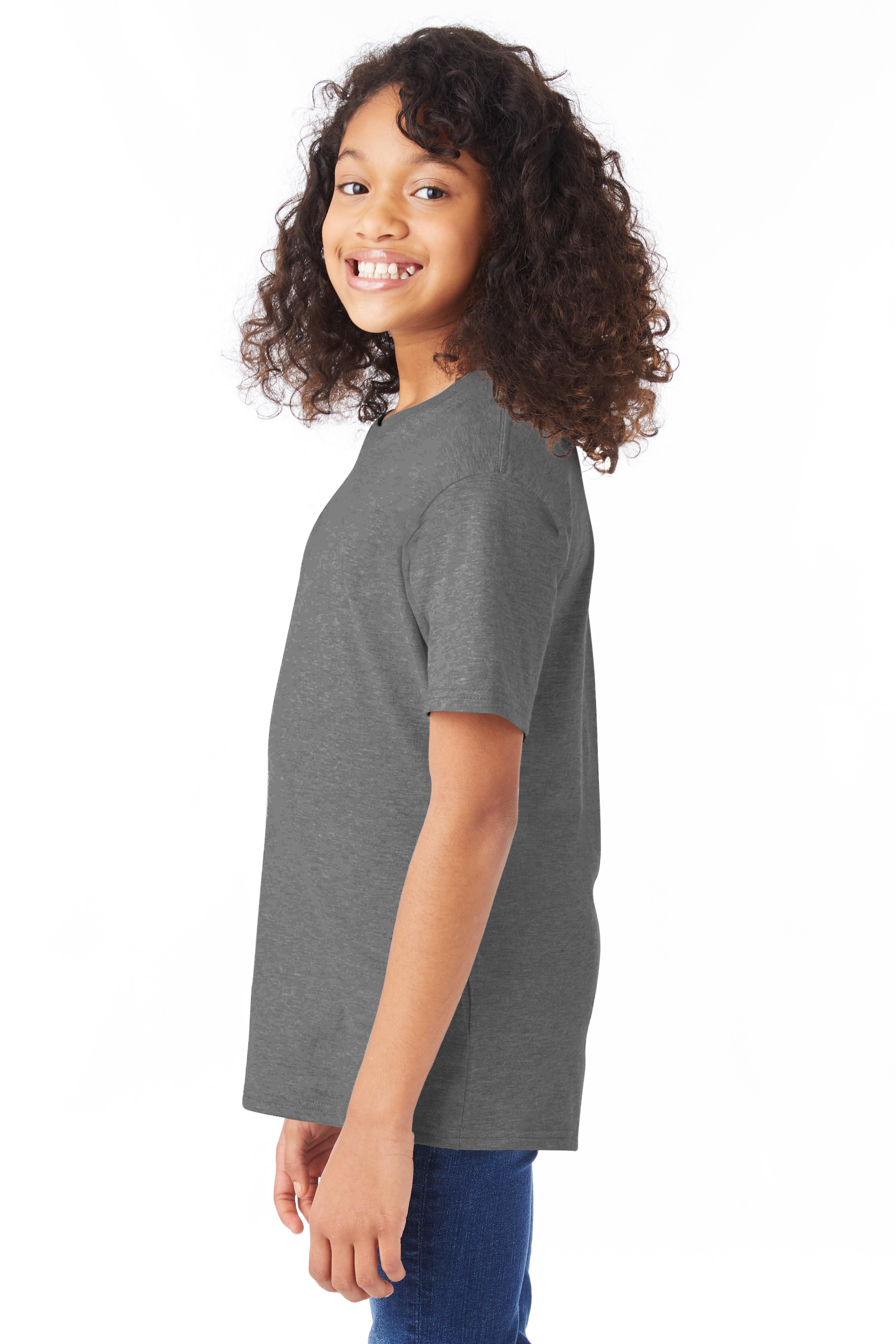 Hanes 498Y Smoke Gray