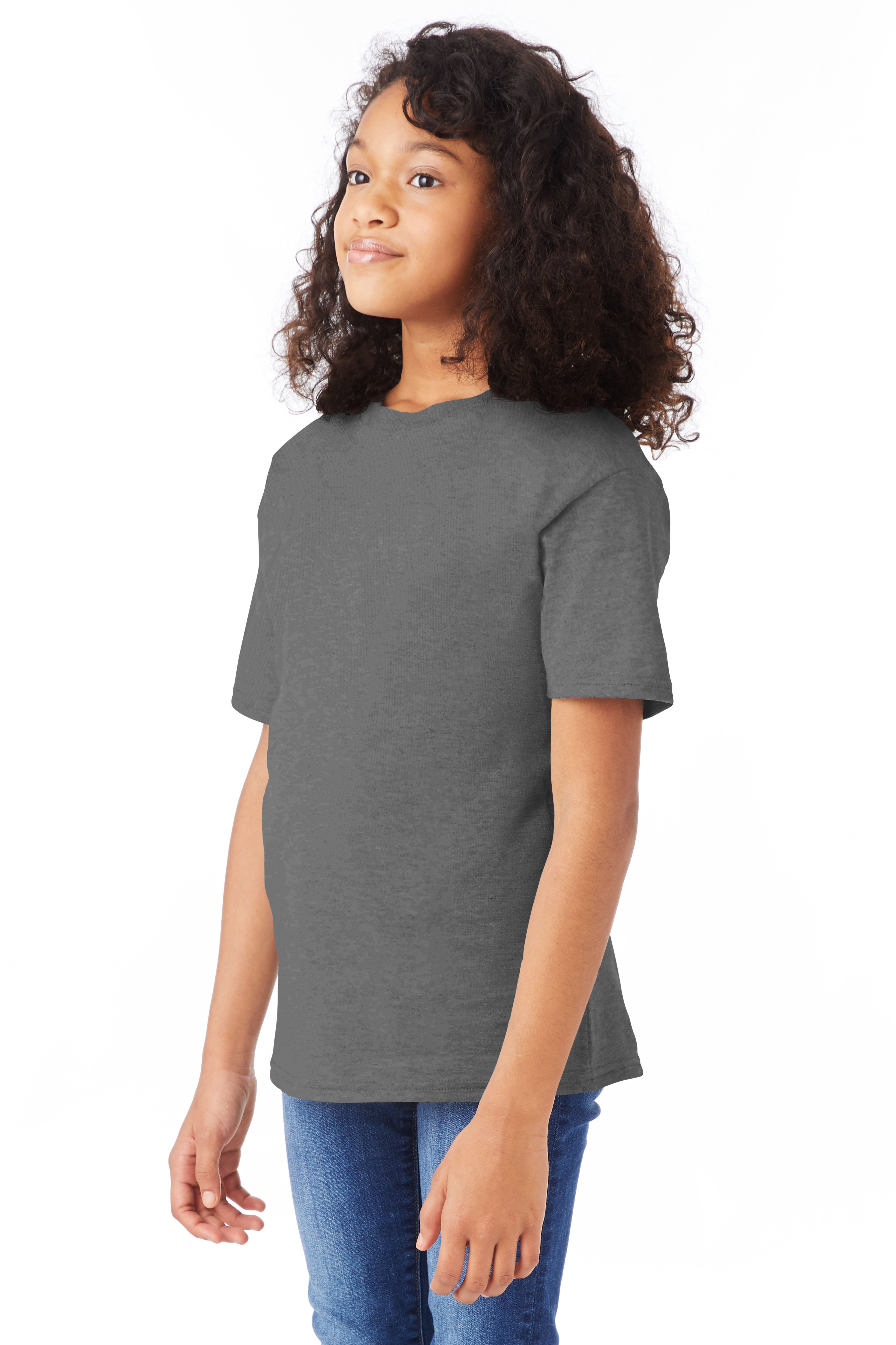 Hanes 498Y Smoke Gray