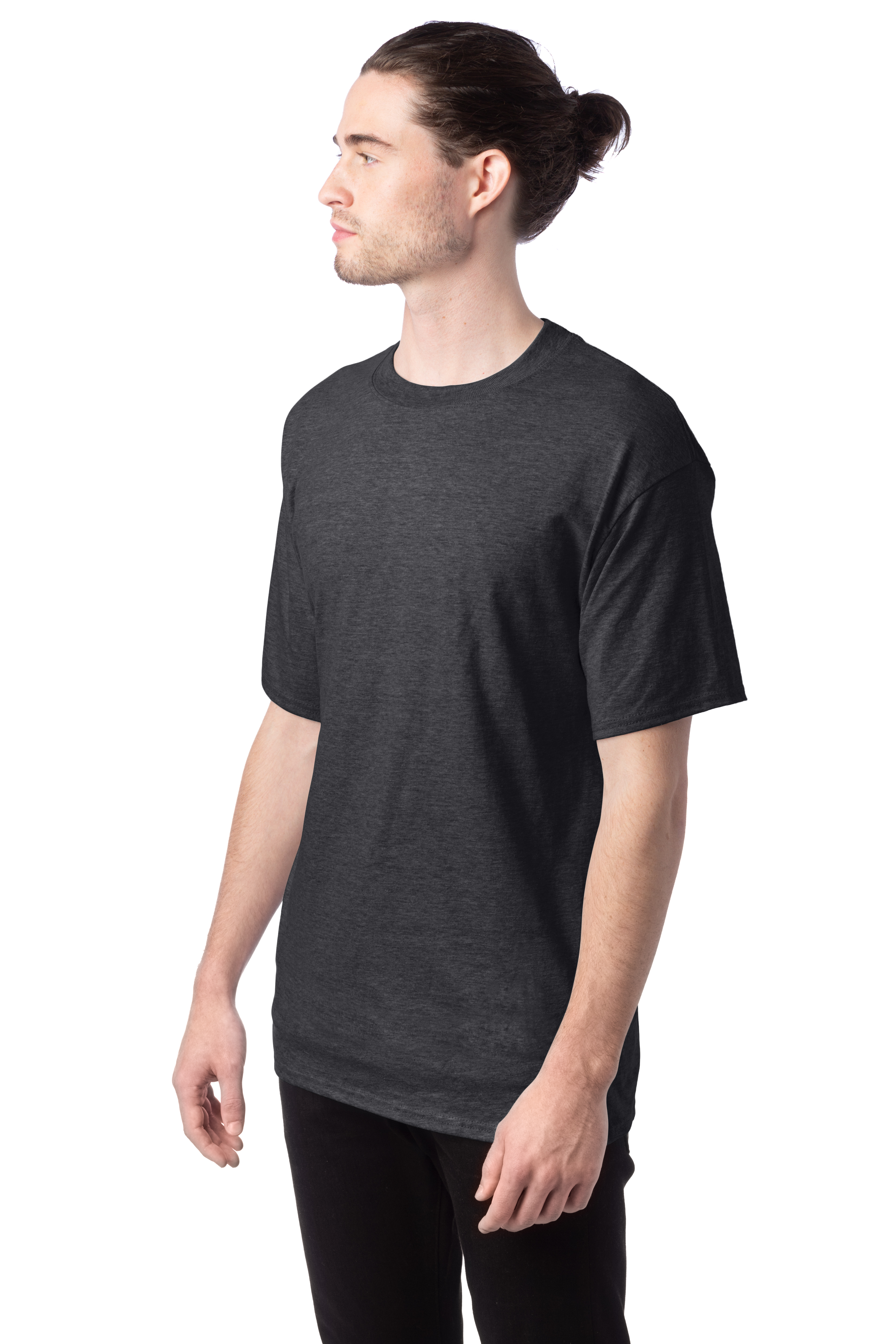 Hanes 518T Charcoal Heather