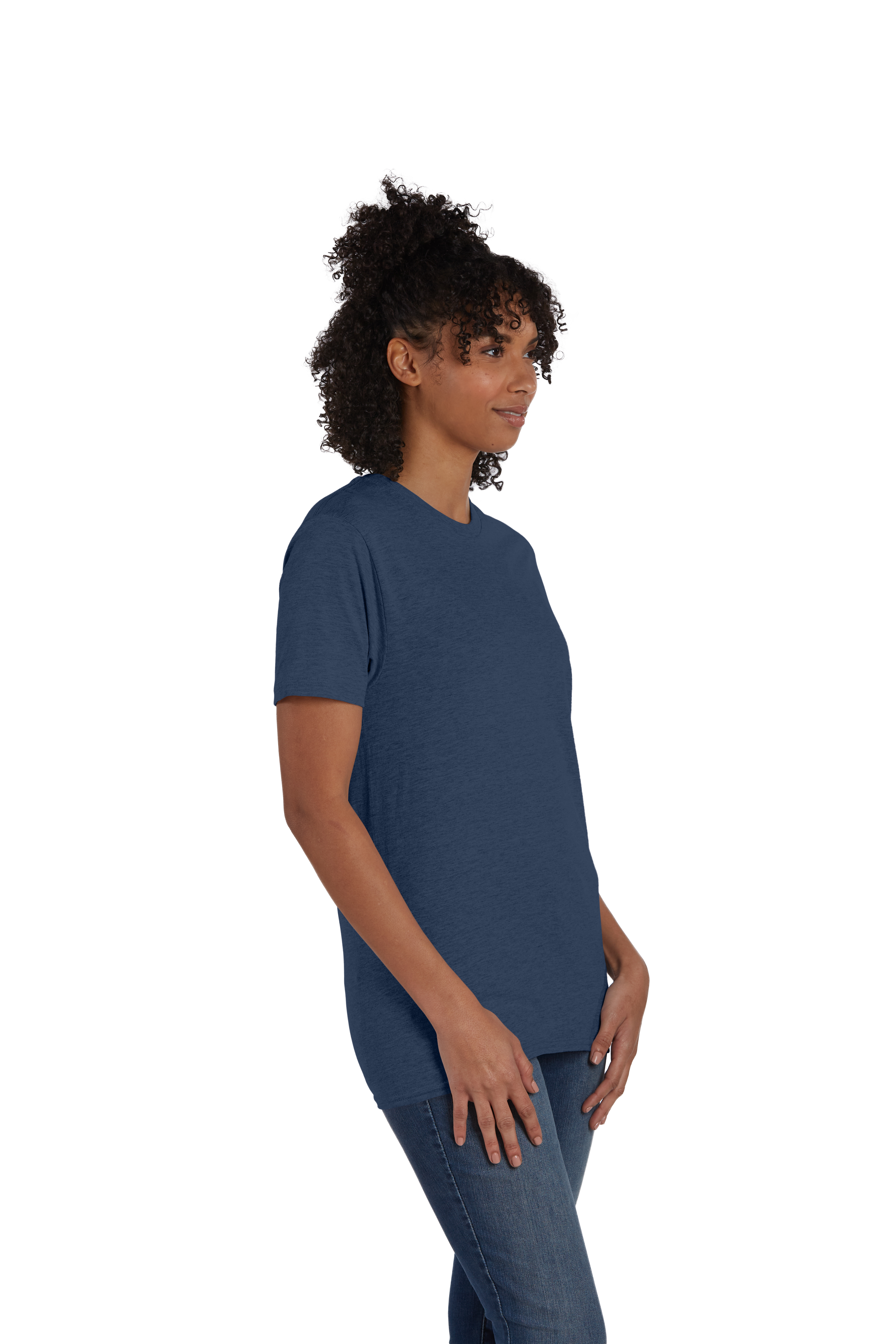 Hanes 4980 Heather Navy