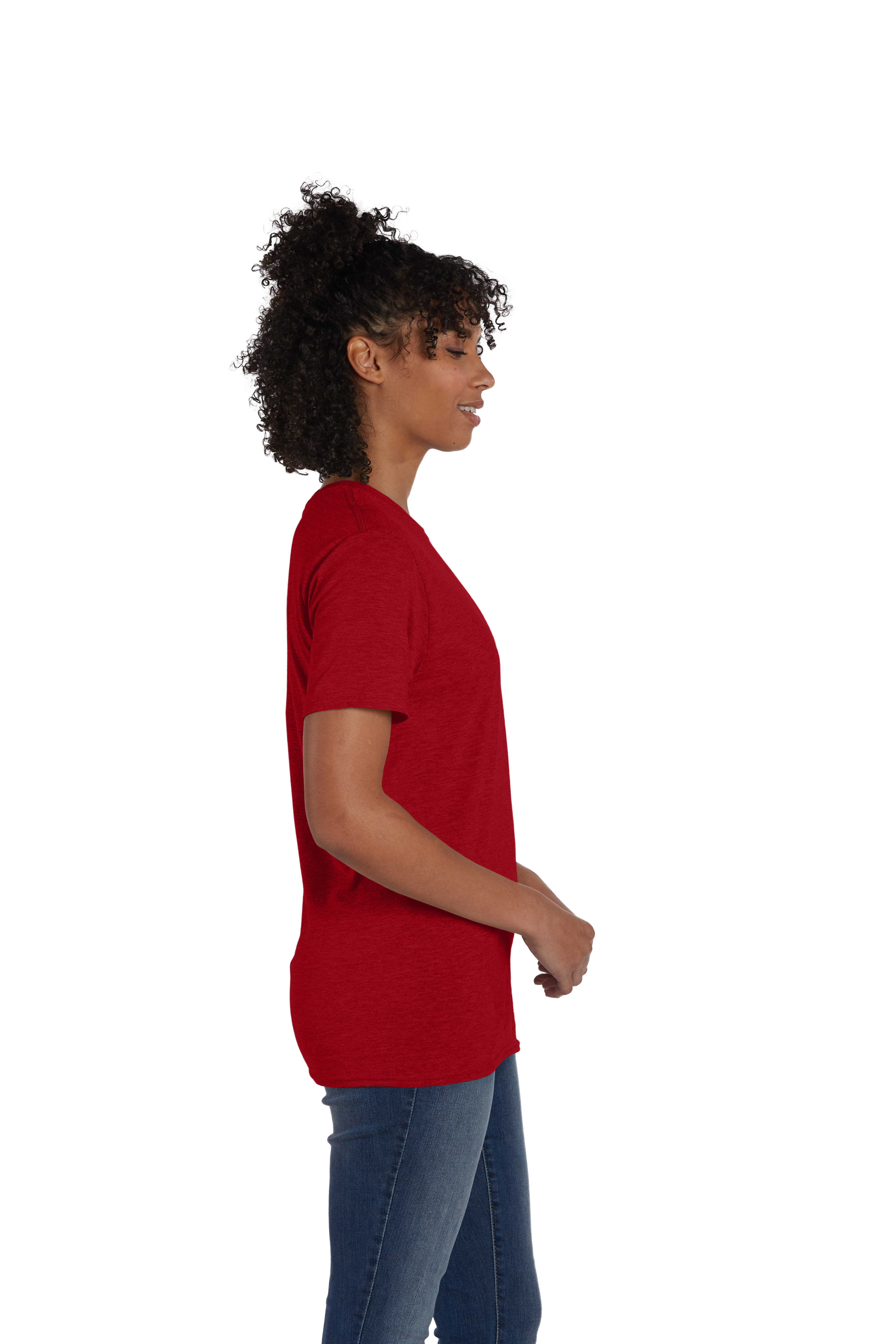 Hanes 4980 Red Pepper Heather