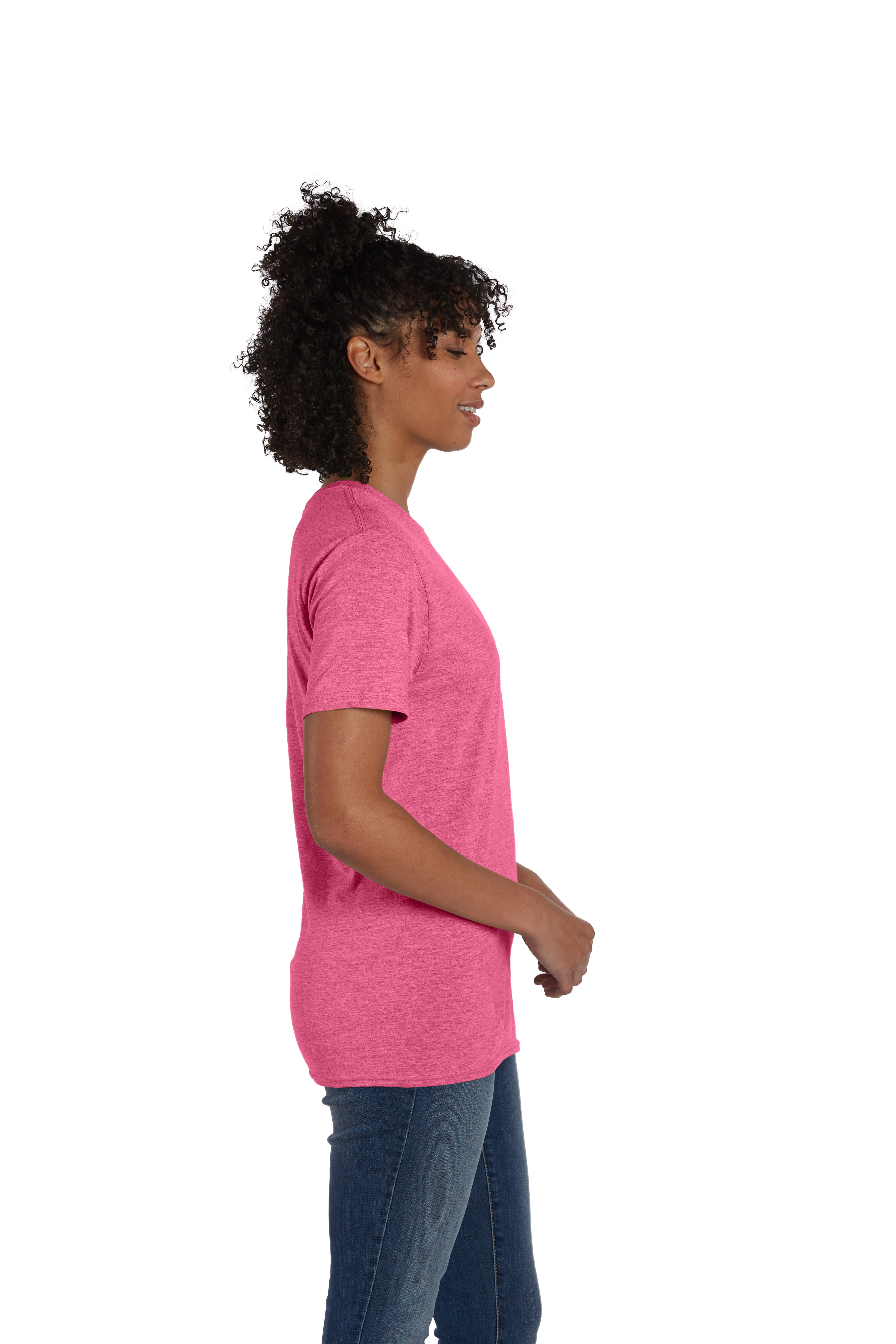 Hanes 4980 Wow Pink Heather