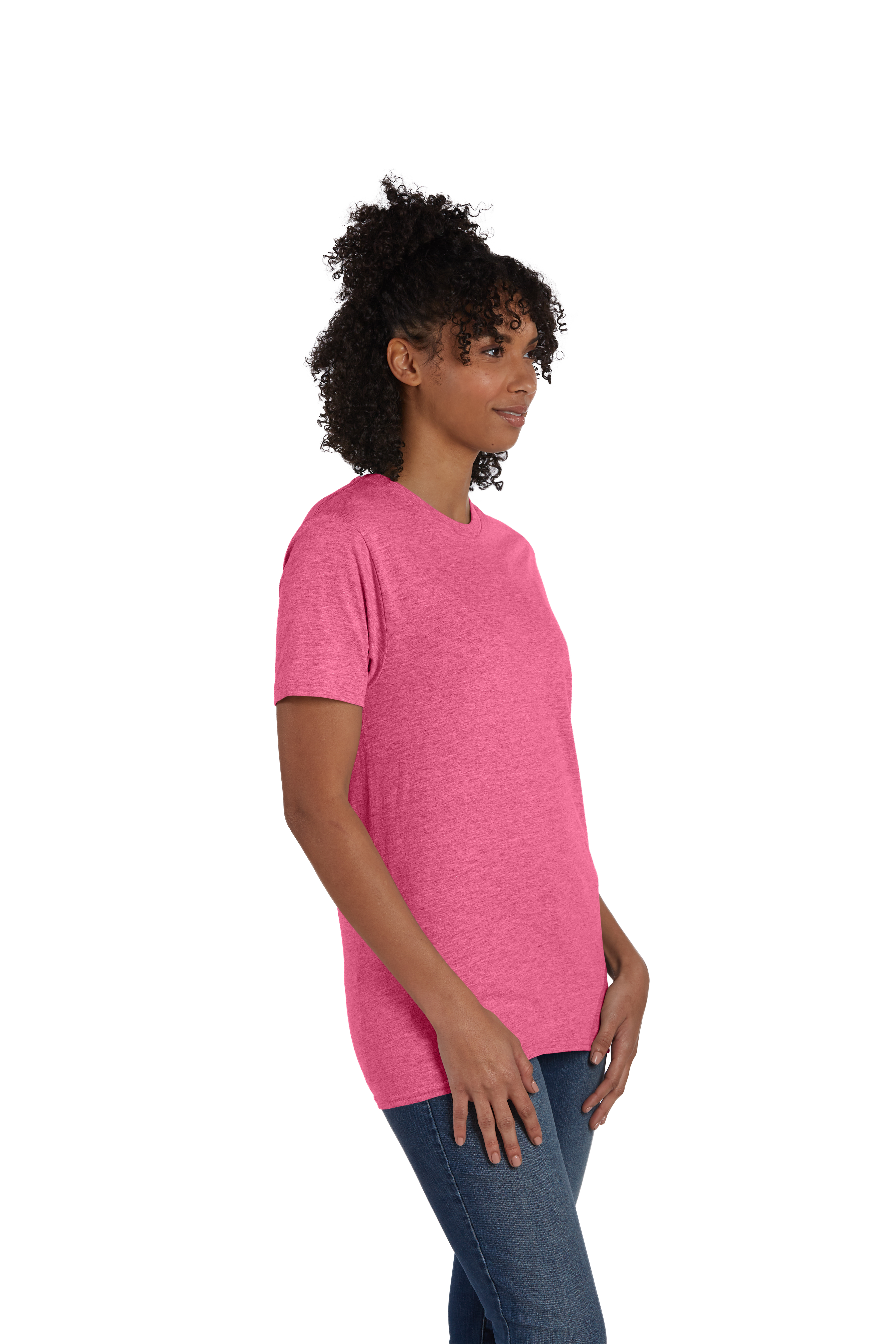 Hanes 4980 Wow Pink Heather