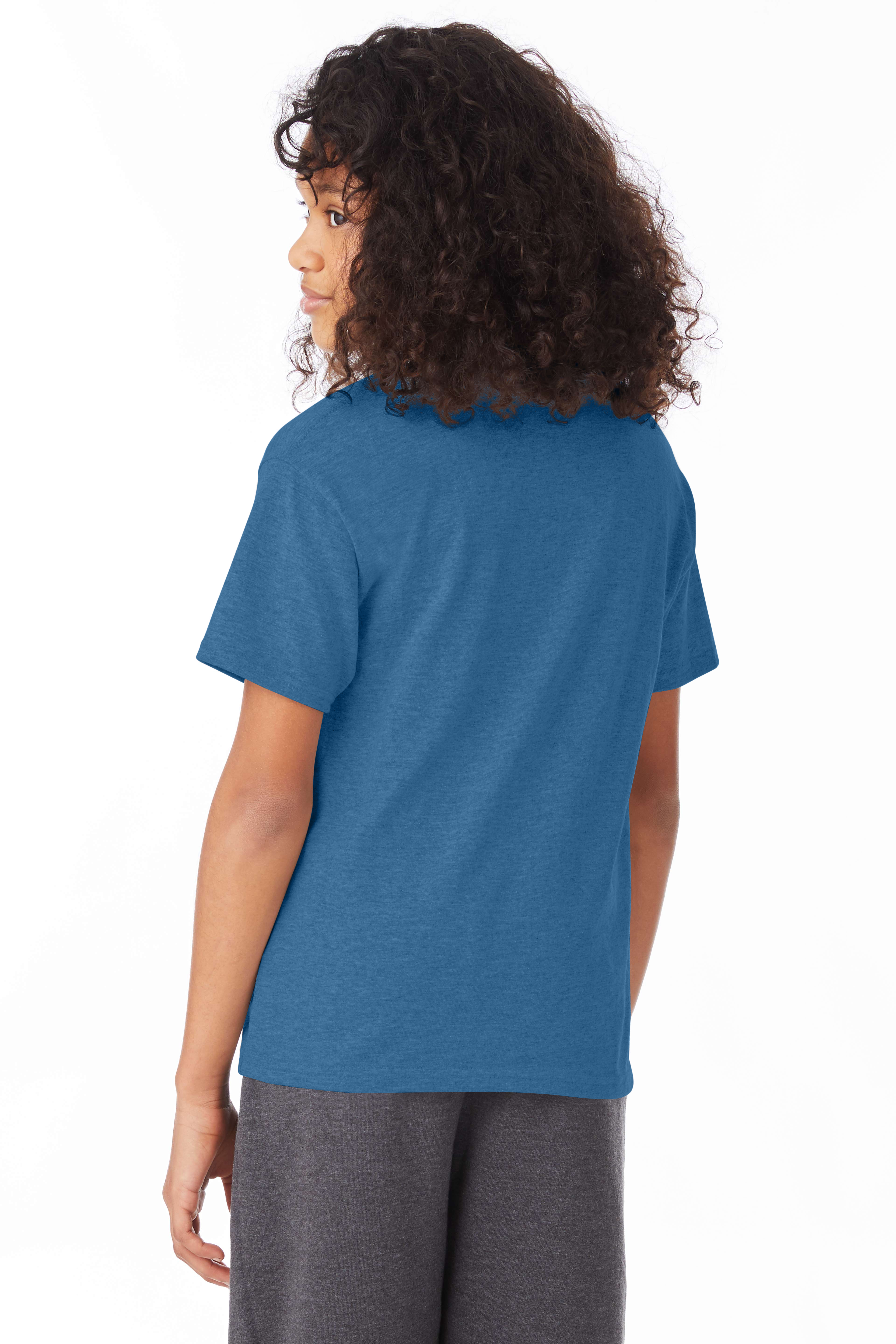 Hanes 5370 Heather Blue